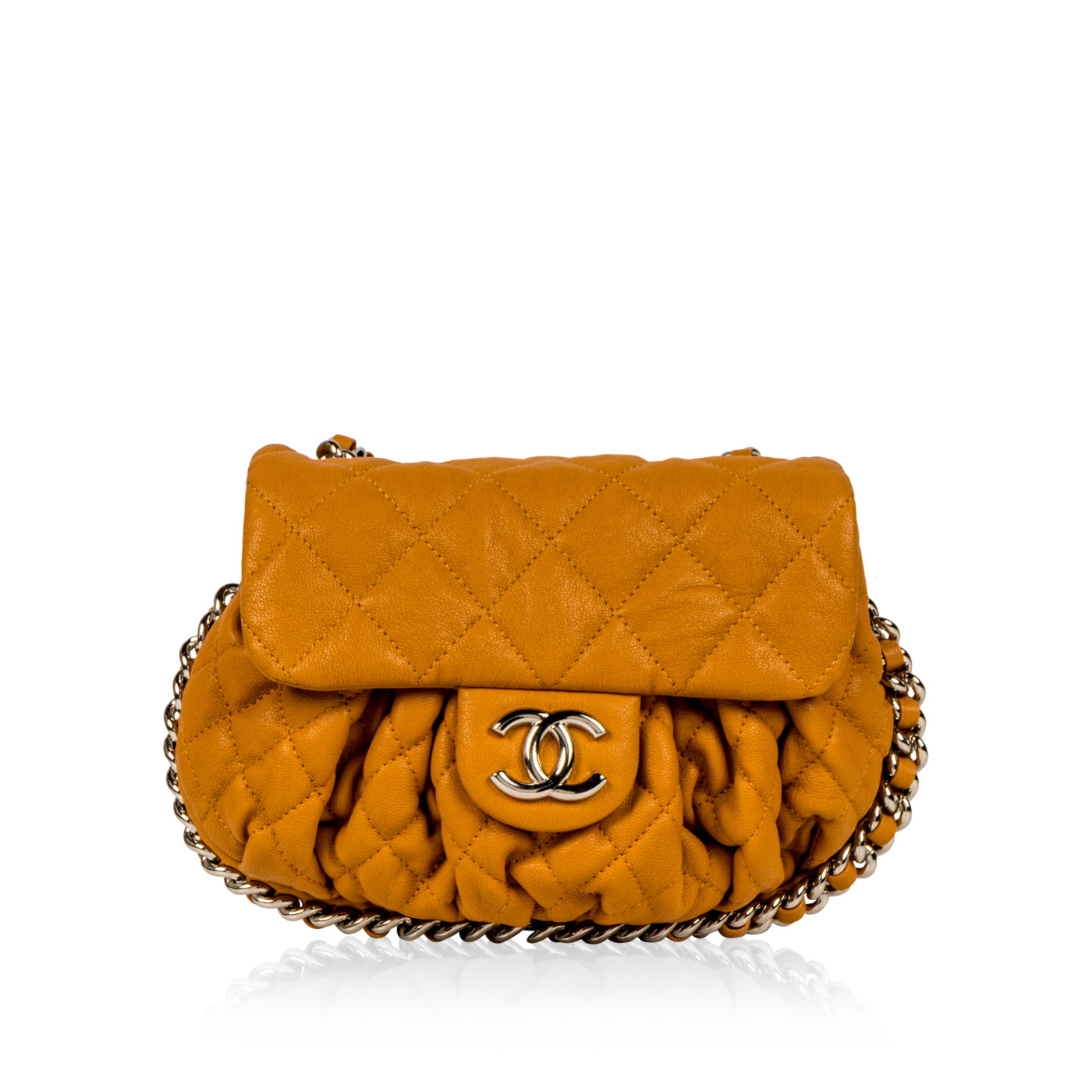 Chanel Chain Around Crossbody Bag - Mustard - Shw