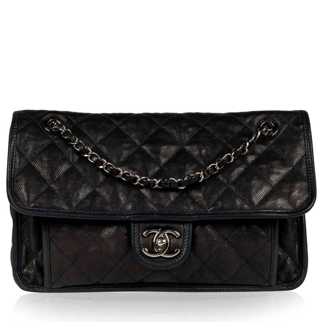 Chanel Timeless Caviar Black Handbag Caviar