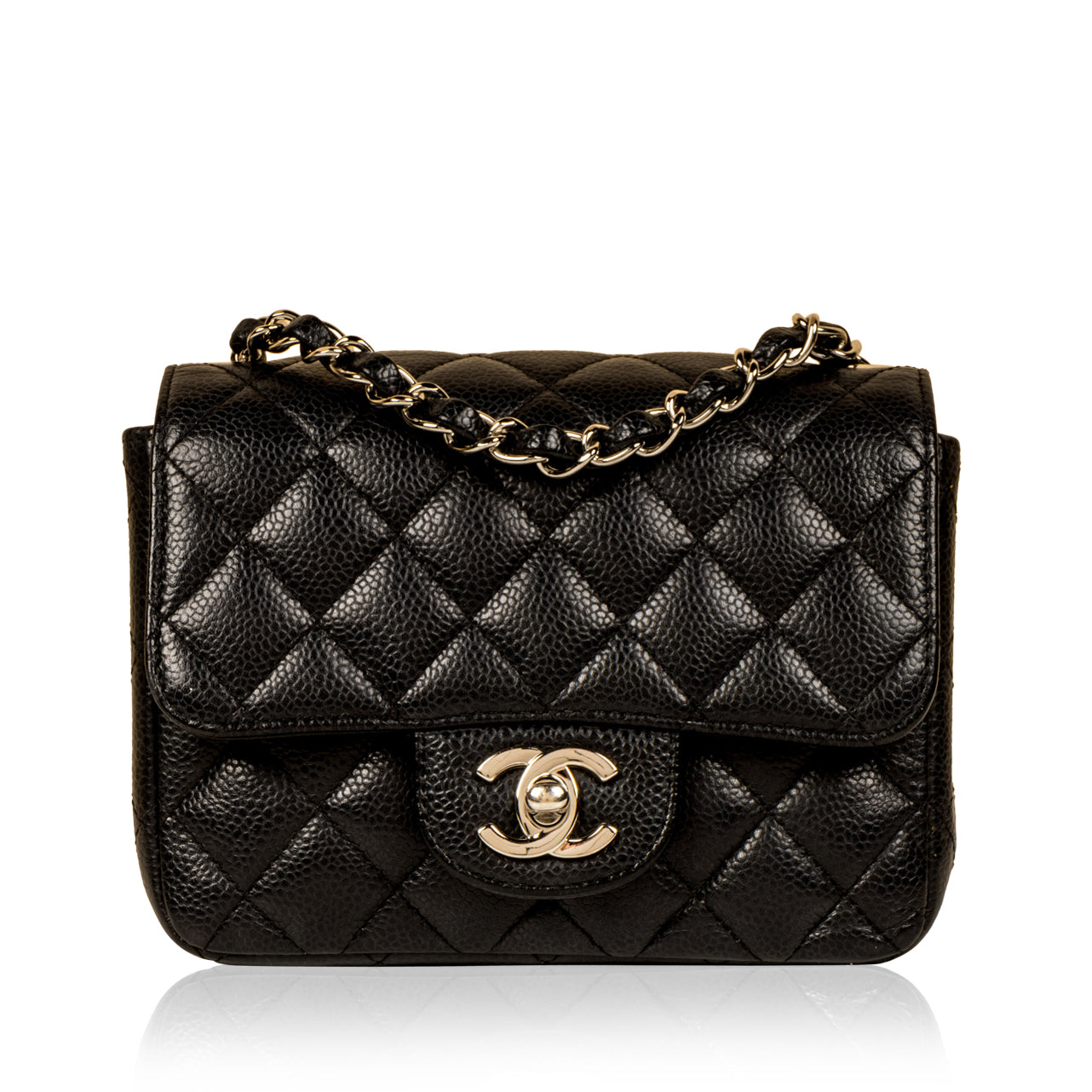 Chanel Classic Flap Caviar Black Shoulder Bag Style 111