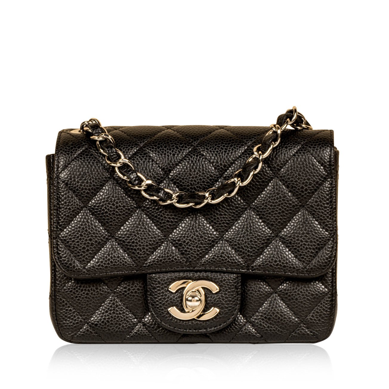 Chanel Classic Flap Caviar Black Shoulder Bag Style 112