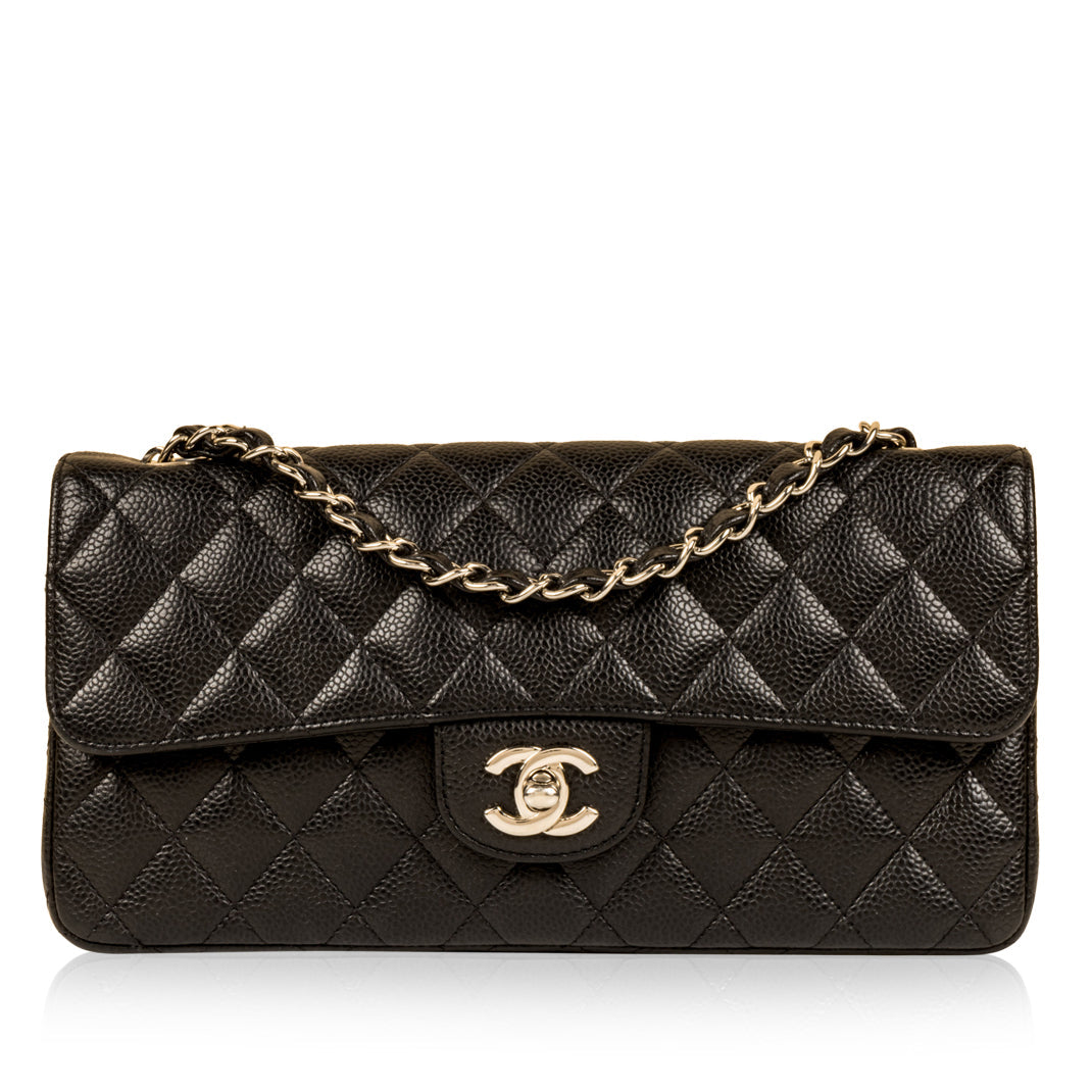 Chanel Classic Flap Caviar Black Shoulder Bag Style 137
