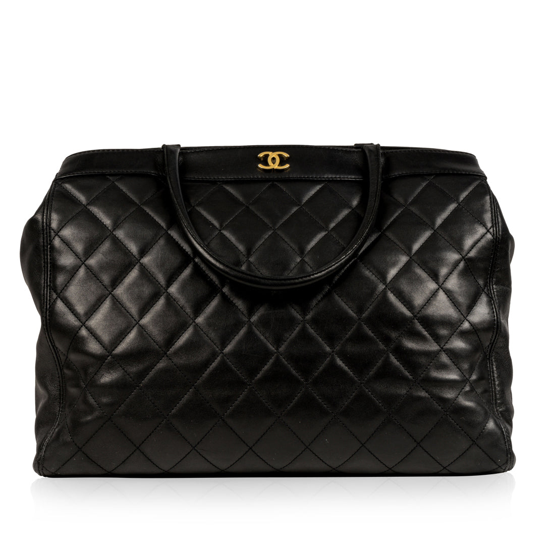 Chanel Timeless Lambskin Black Tote Bag Style 2