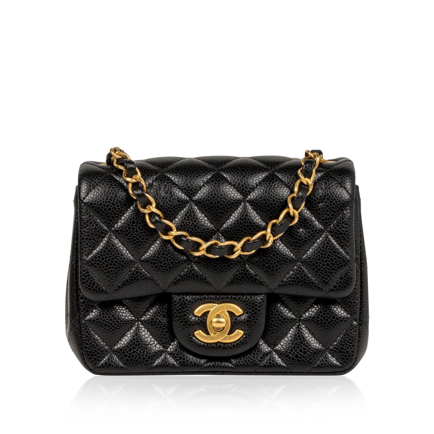Chanel Classic Flap Caviar Black Shoulder Bag Style 113