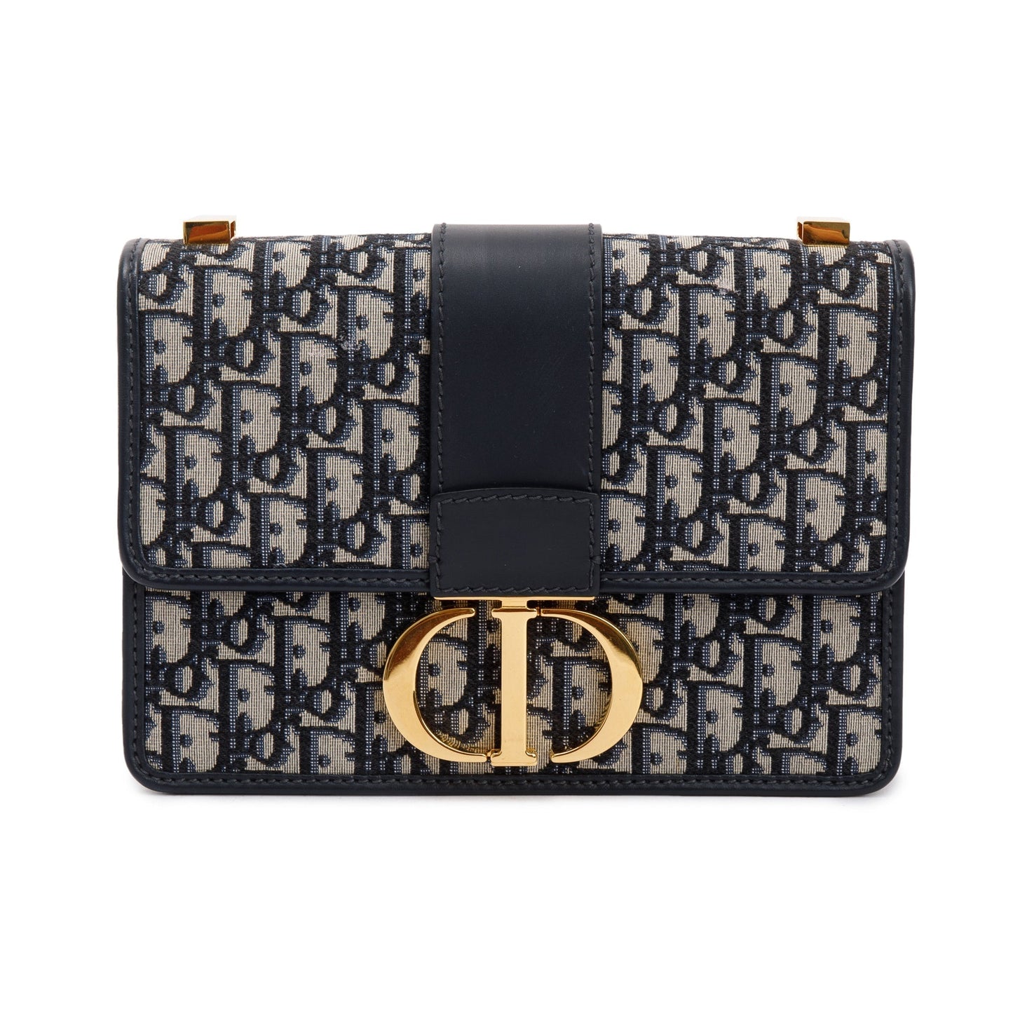 Christian Dior Navy Oblique 30 Montaigne Bag