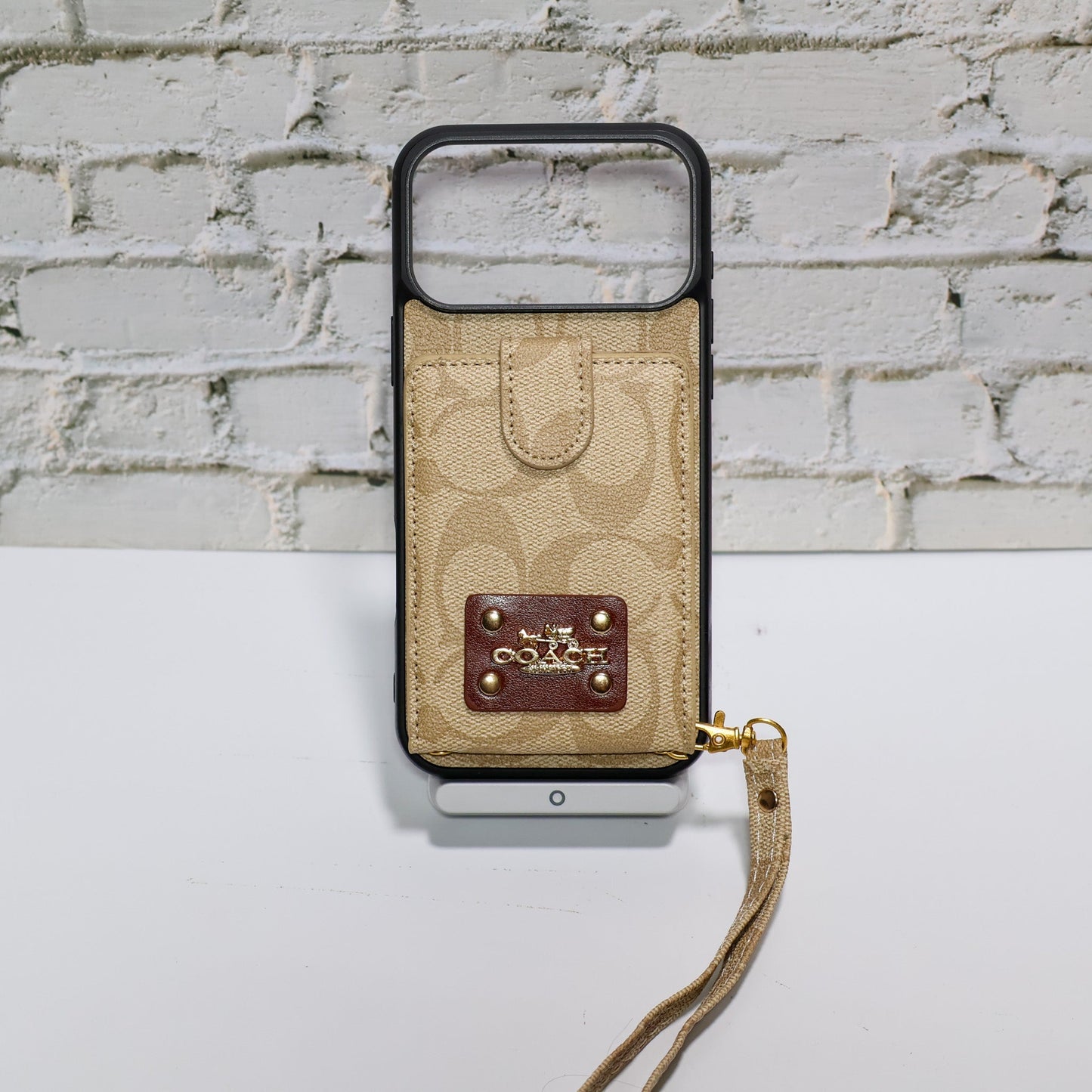 Coach Card Holder Case iPhone 1217/Pro/Pro Max/Plus