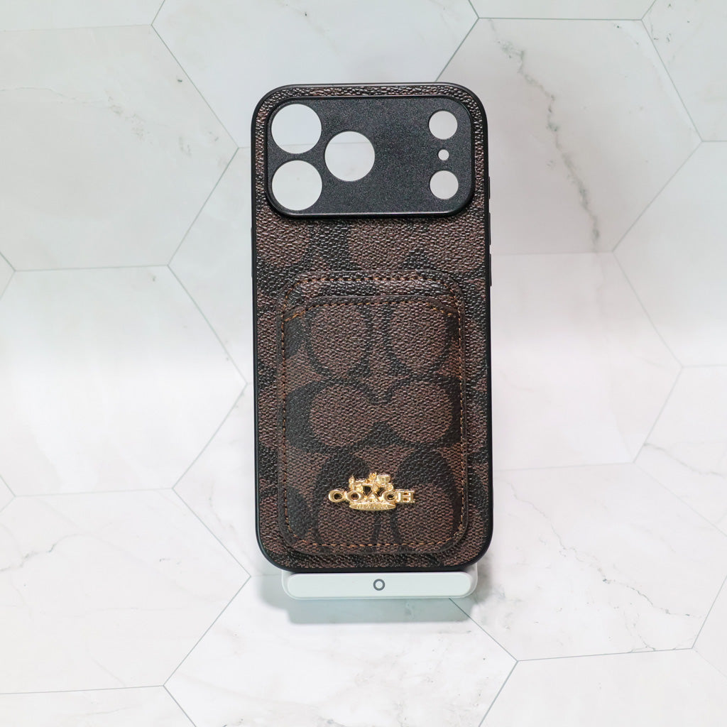 Coach Card Holder Phone Case For 1217 / Pro / Pro Max