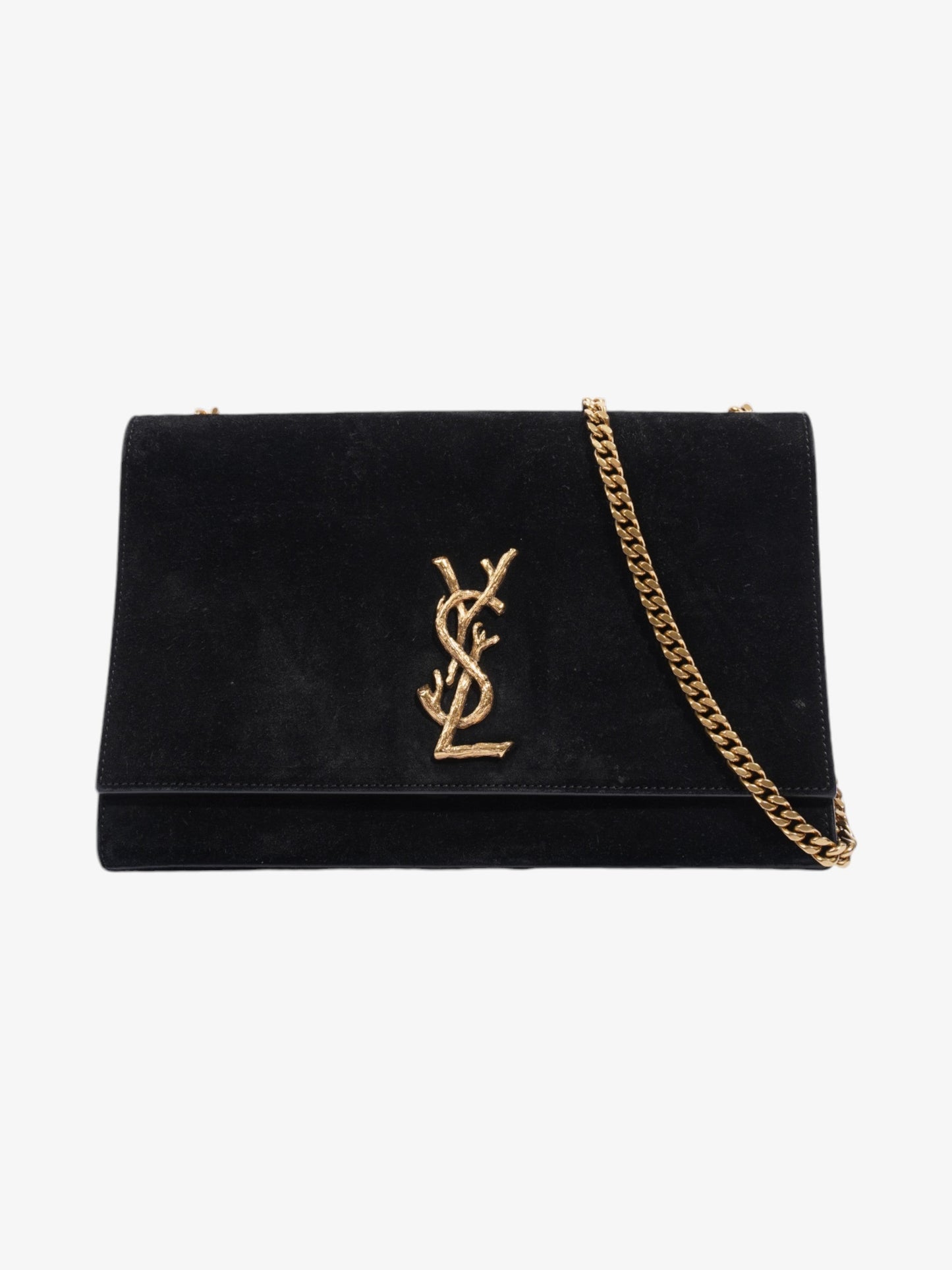 Saint Laurent Kate Black Suede Medium