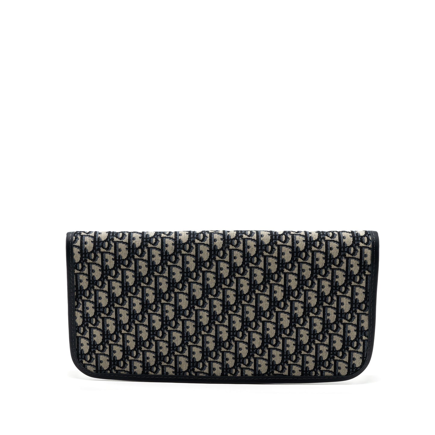 Dior Folder Clutch Blue Dior Oblique Canvas/ Leather