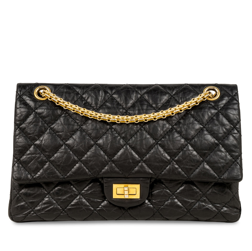 Chanel Classic Flap Calfskin Black Shoulder Bag Style 20