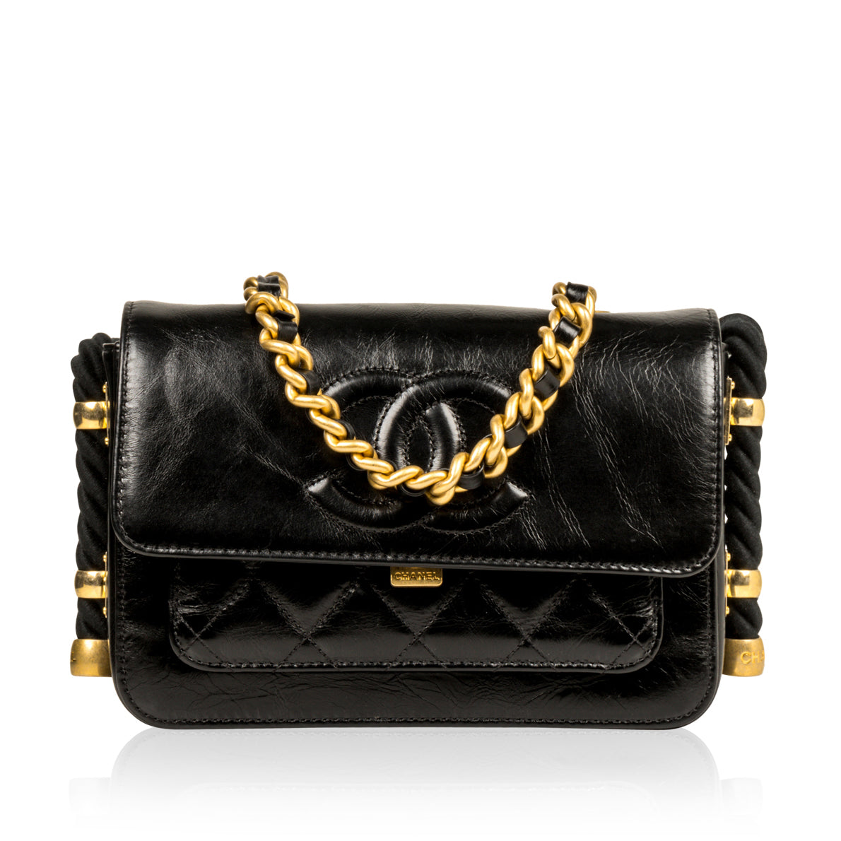 Chanel Timeless Quilted Black Shoulder Bag