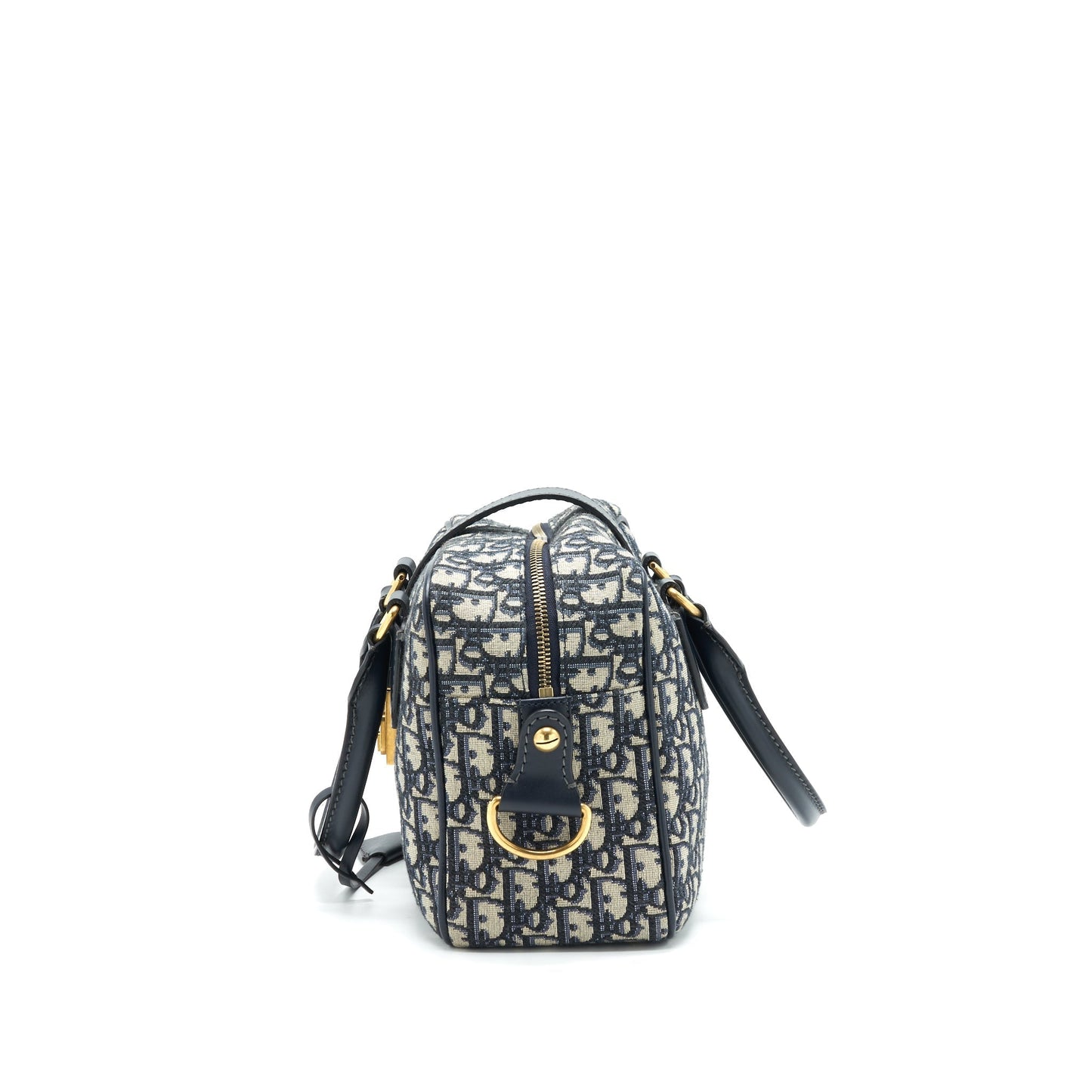 Dior Oblique Collection Blue Monogram Canvas Tote Purse