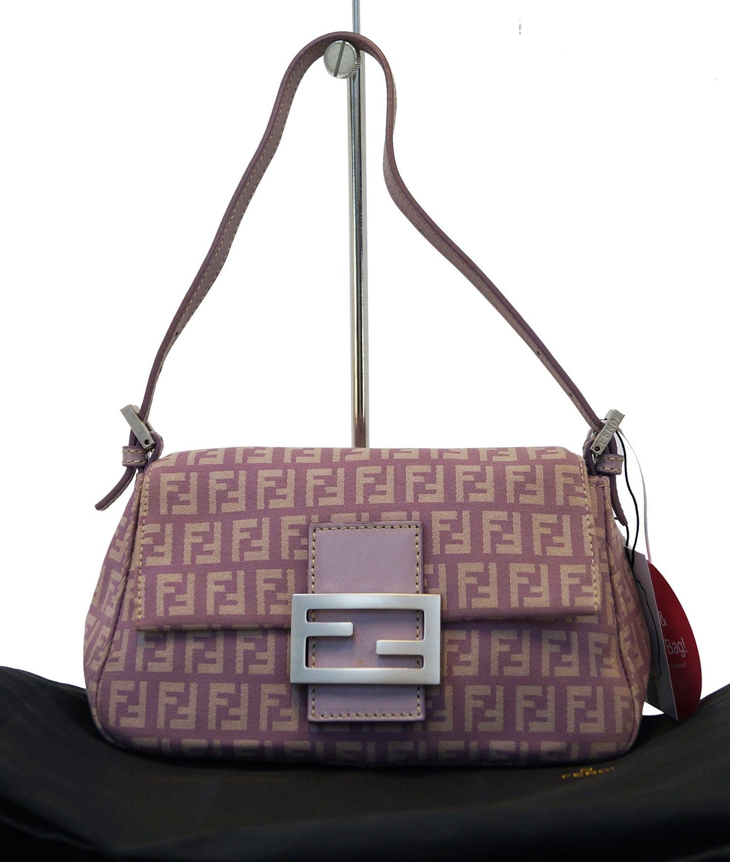 Fendi Baguette Zucchino Red Shoulder Bag Style 21