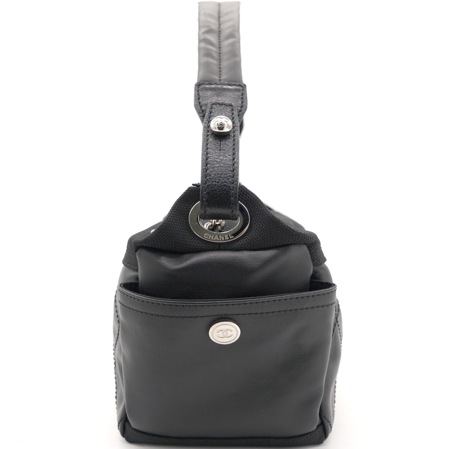 Chanel Black Canvas Paris-Biarritz Shoulder Bag