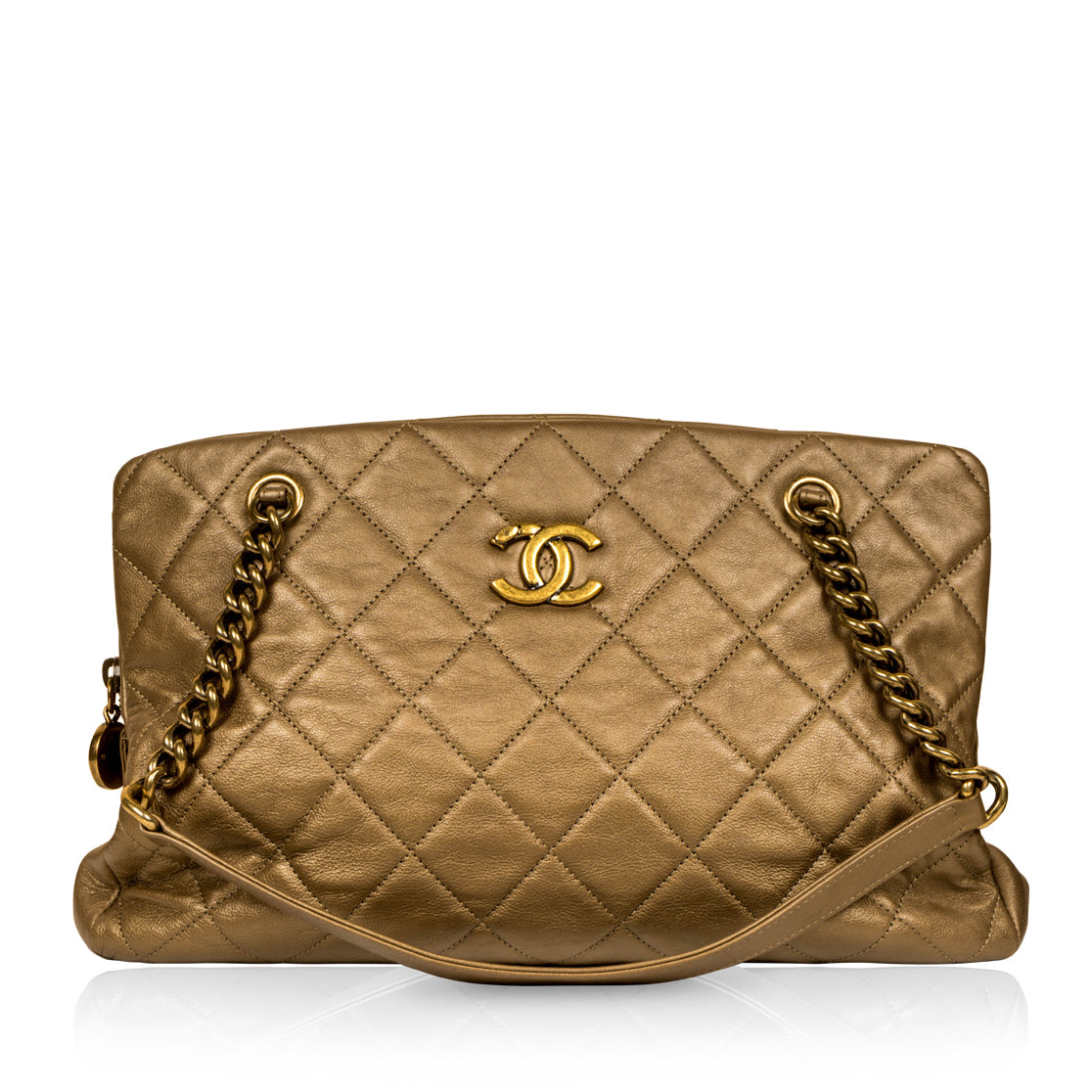 Chanel Metallic Gold Shoulder Bag