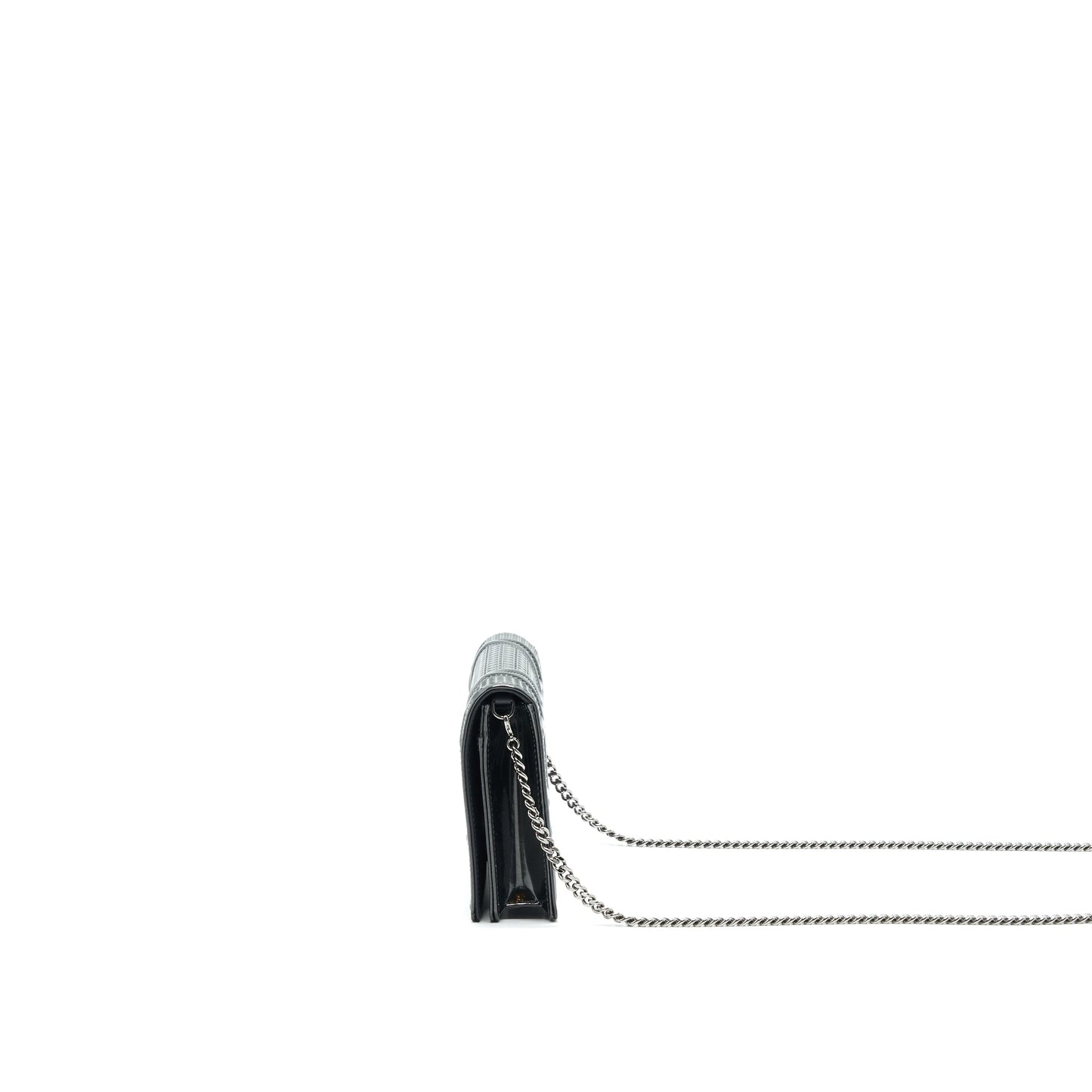Dior Diorama Wallet on Chain Metallic Black