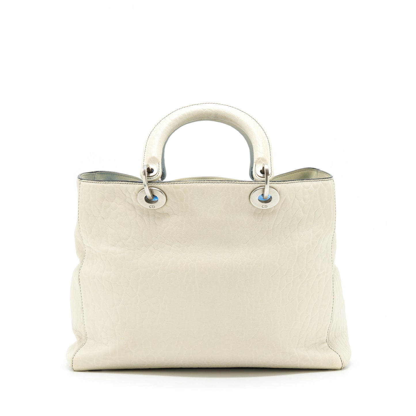 Dior Diorissimo Tote Purse White Multicolour Hardware