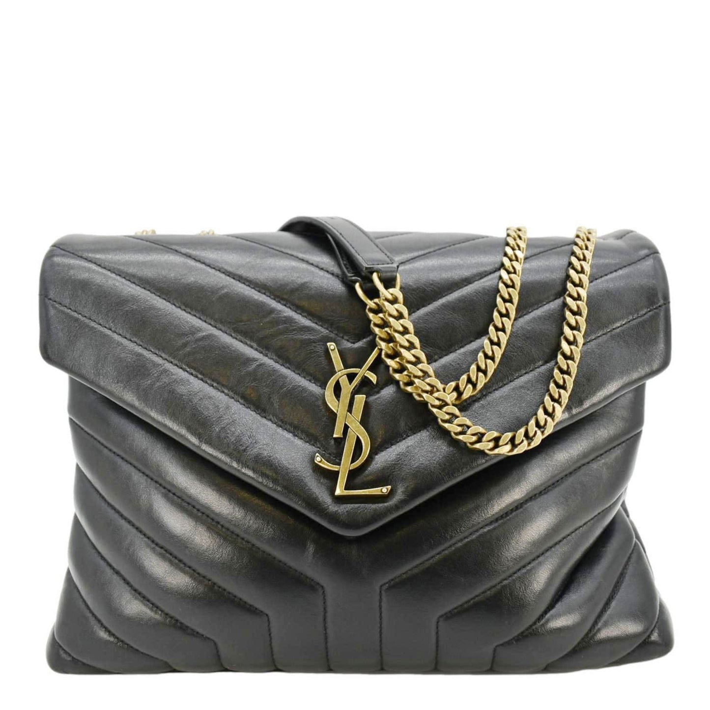 Saint Laurent Loulou Leather Black Crossbody Style 16