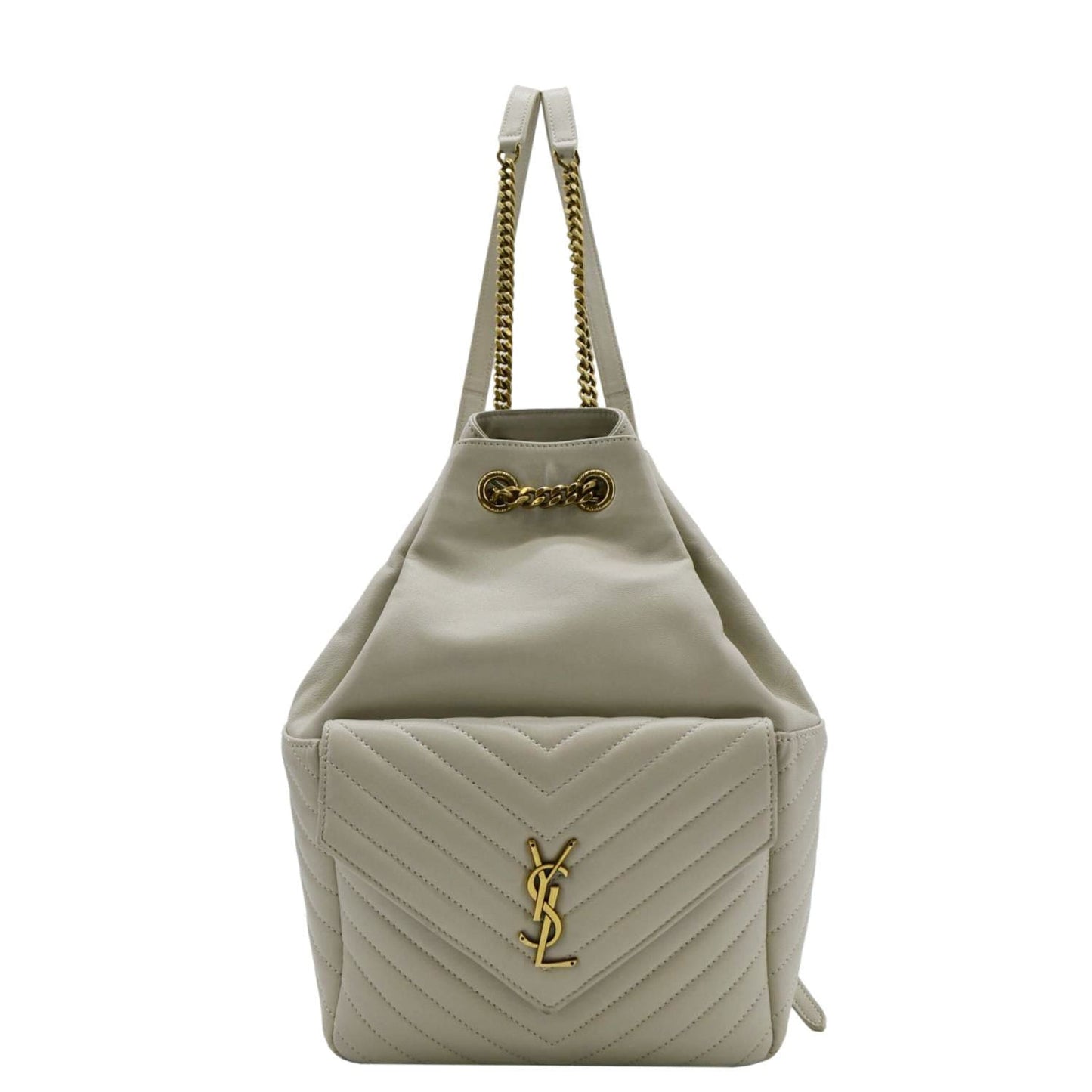 Saint Laurent Leather White Backpack