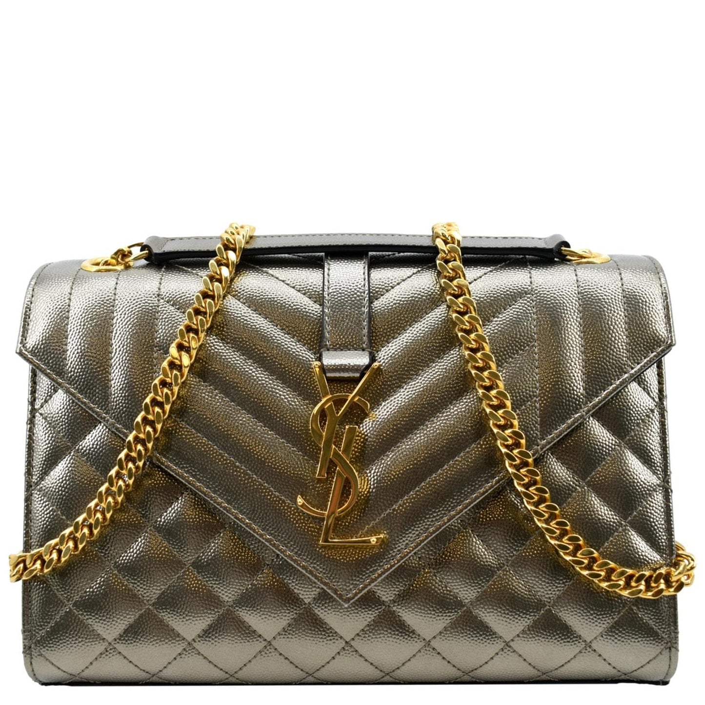 Saint Laurent Envelope Leather Red Shoulder Bag Style 7