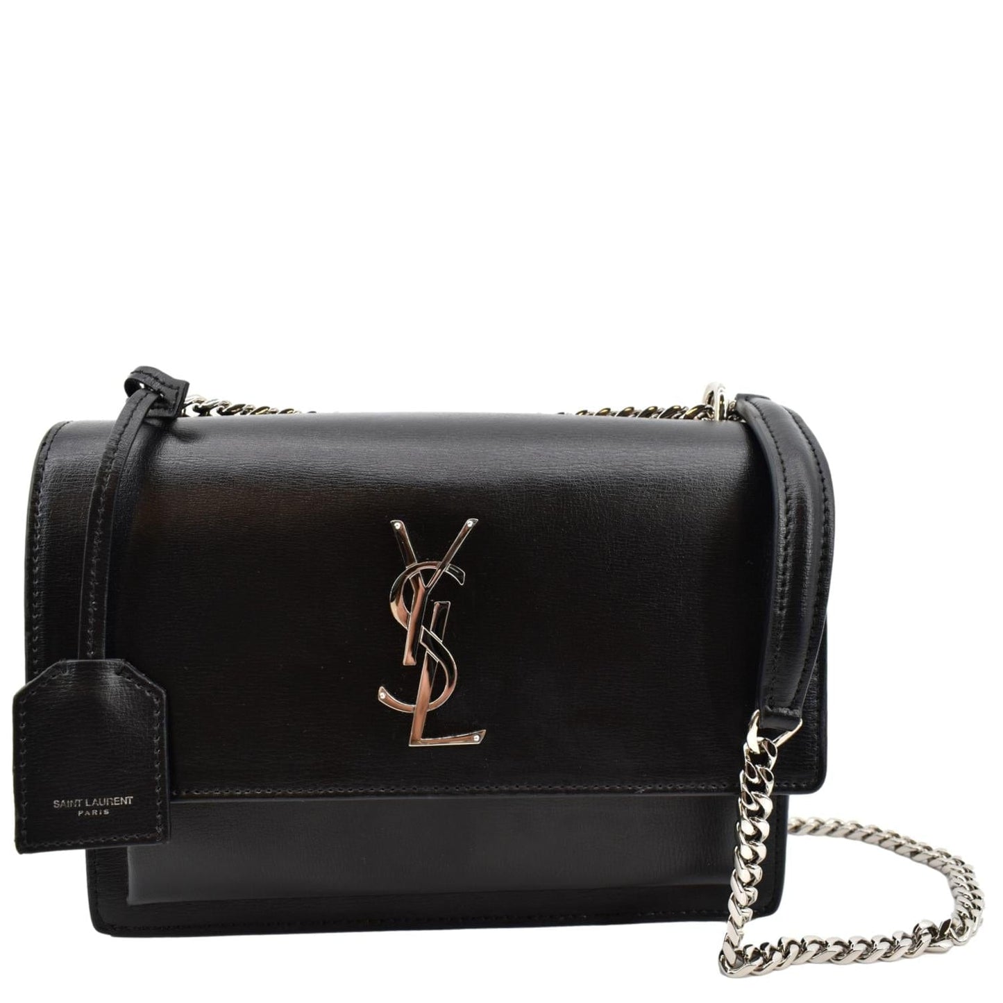 Saint Laurent Sunset Leather Black Shoulder Bag Style 3