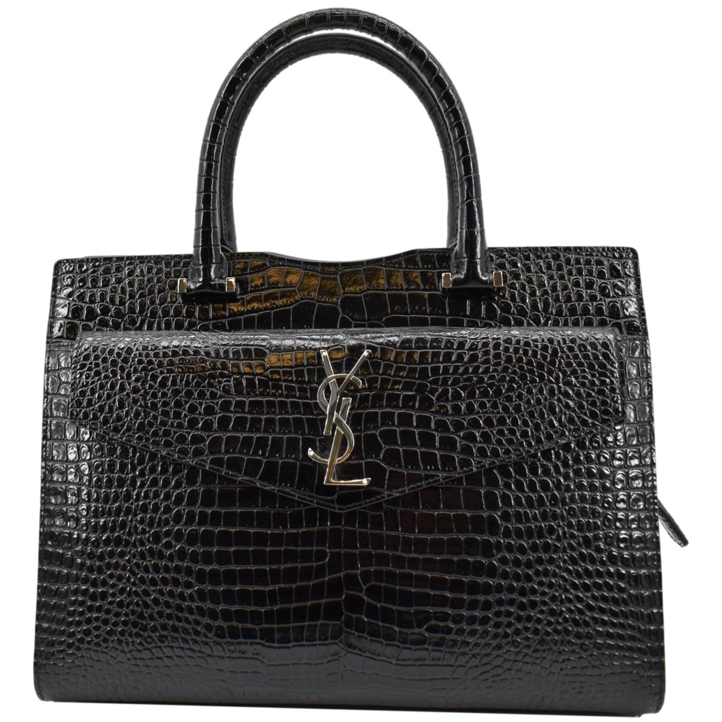 Saint Laurent Uptown Calfskin Black Tote Bag