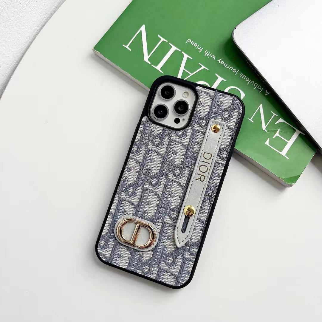 Dior Phone Case iPhone 13 11 12 14 15 Pro Max Plus Hand Strap