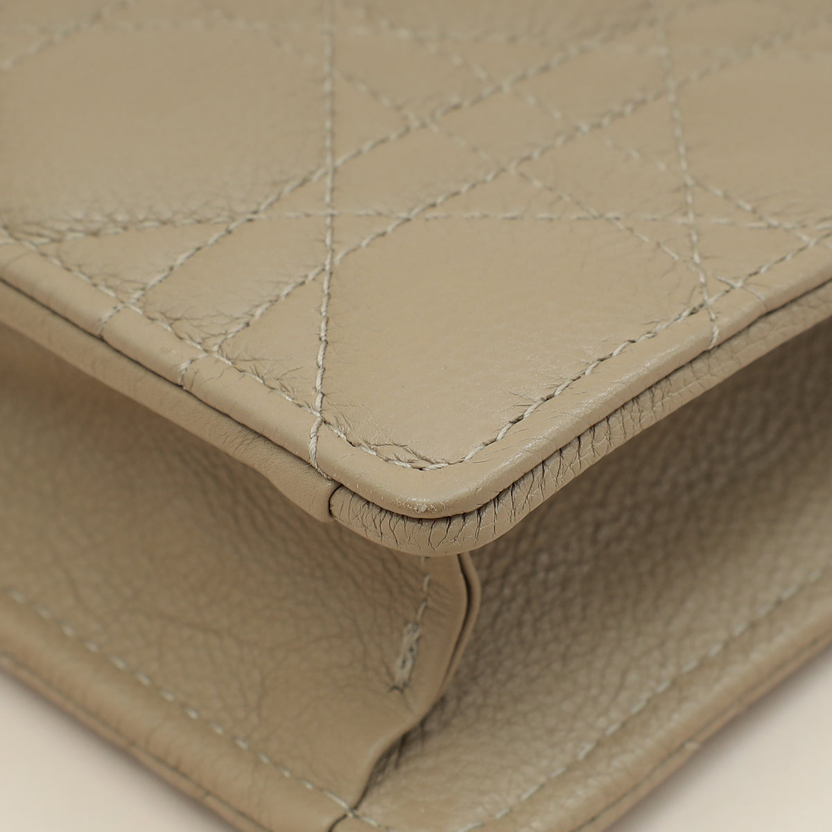 Christian Dior Sand Supple Caro Every Dior Cannage Pouch
