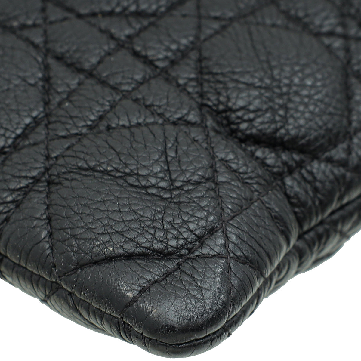Christian Dior Black Cannage Caro Daily Large Pouch