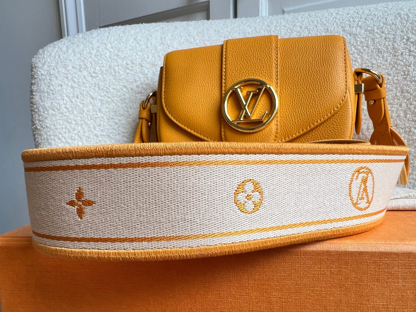 Louis Vuitton Pont 9 Soft PM Bag in Sunbeam (RRP £3030)