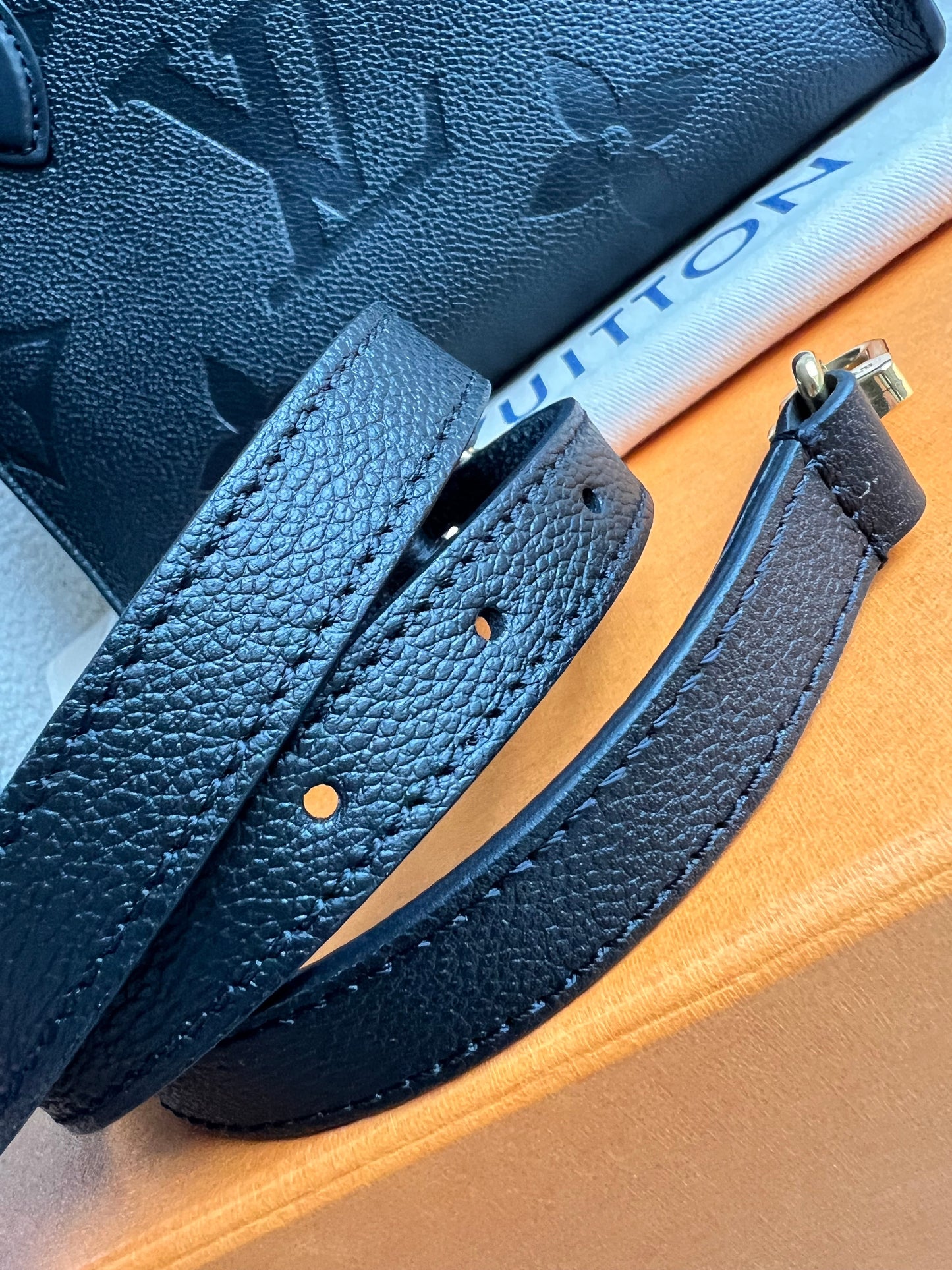 Louis Vuitton On the Go Black PM Empreinte (RRP £2,420)