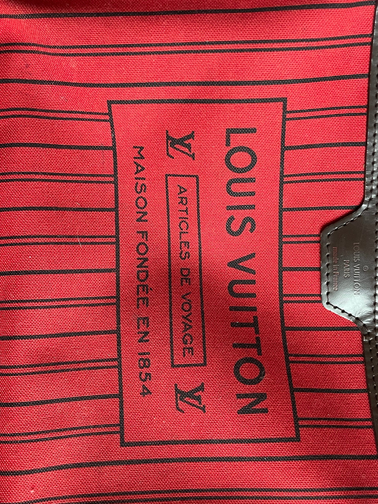 Louis Vuitton Neverfull MM Damier Ebene Cherry Interior (RRP £1,430)