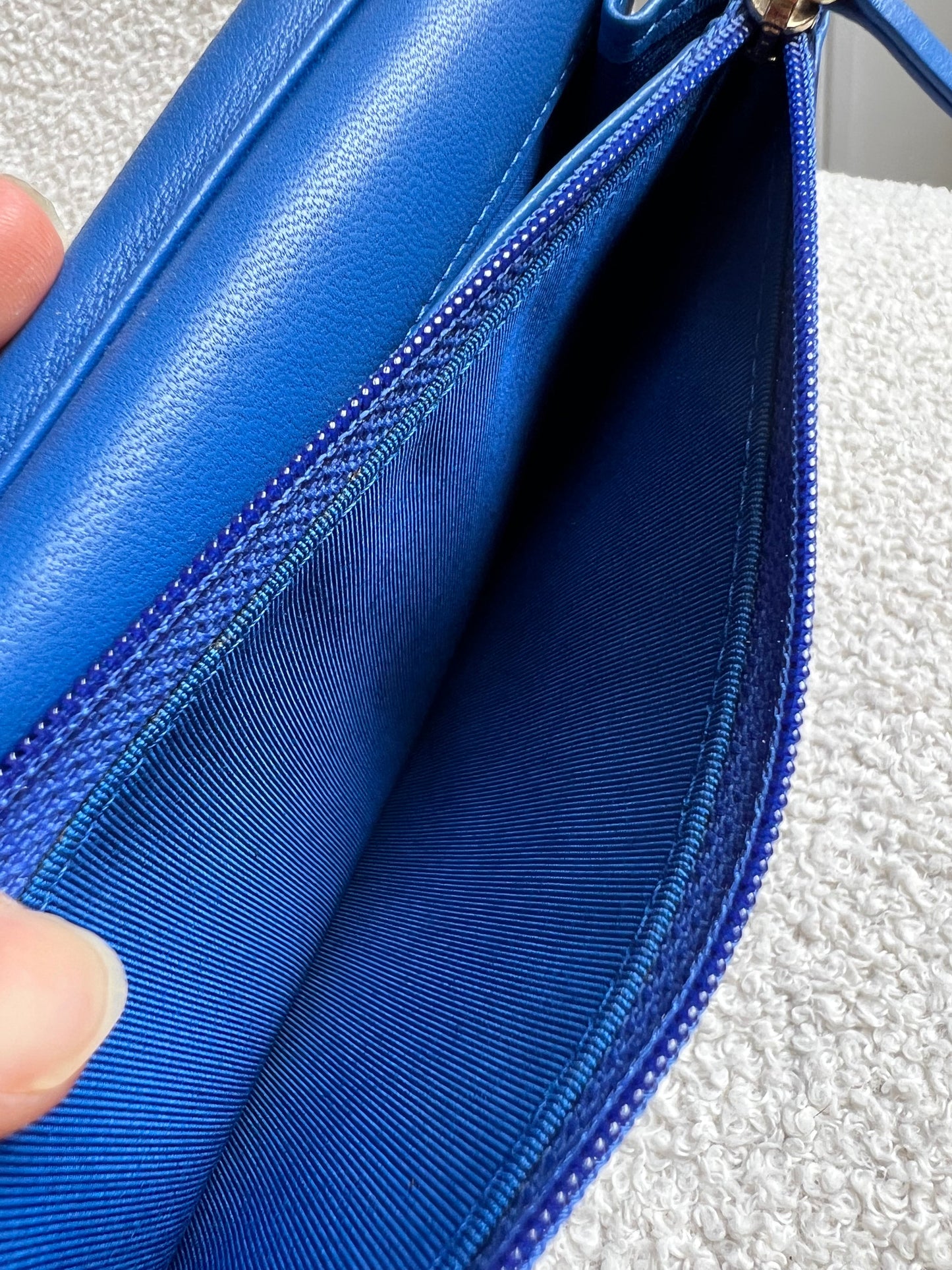 Chanel Blue Lambskin Wallet on Chain (RRP £2,930)