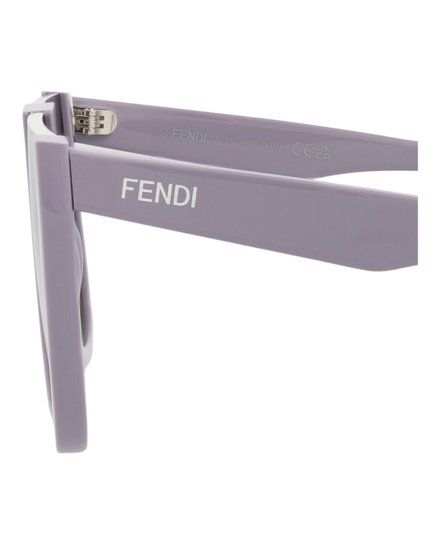 Fendi Womens Shield/Wrap Violet Violet Smoke Fashion Designer Eyewear