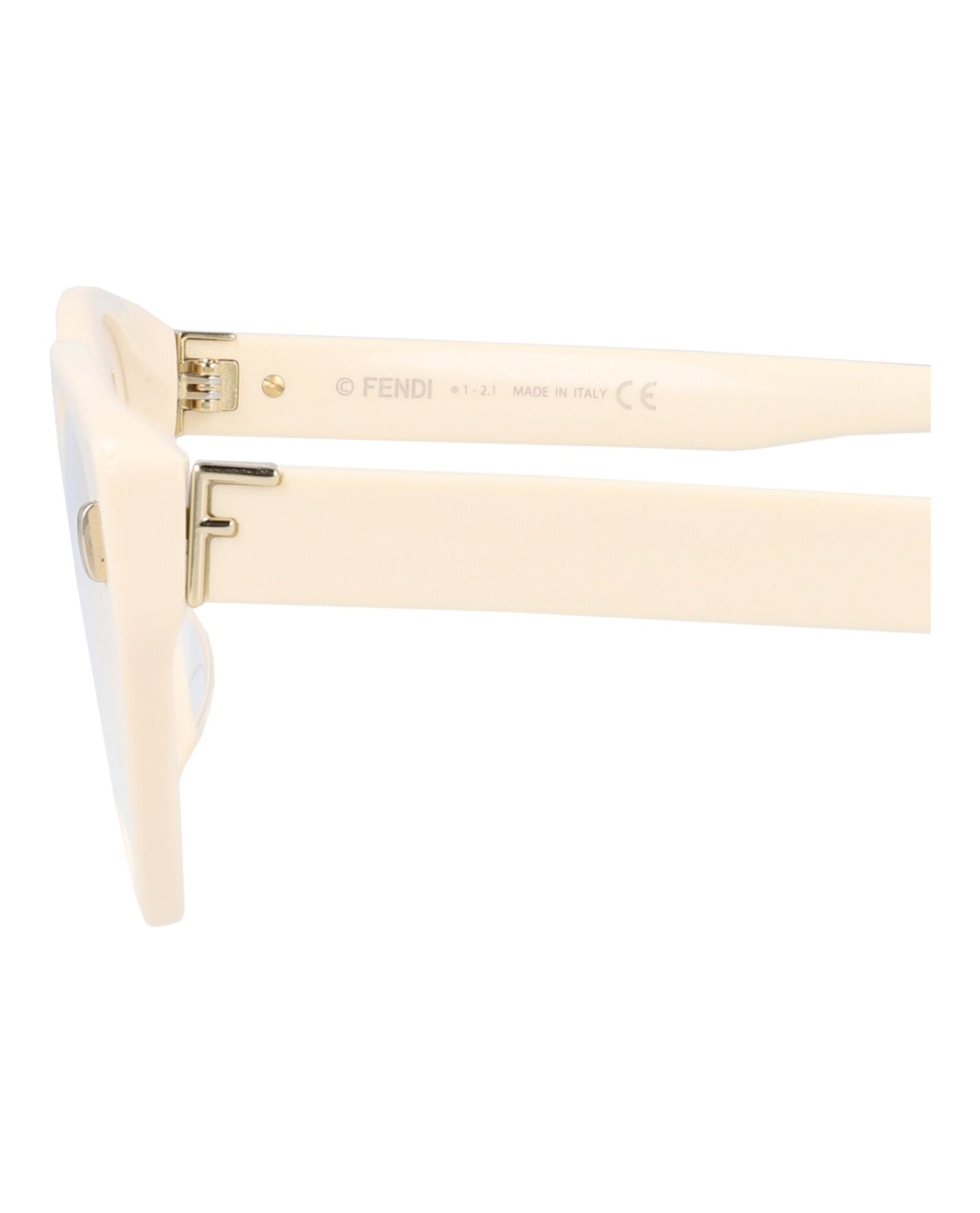 Fendi Womens Cat Eye Ivory Ivory Transparent Fashion Designer Eyewear
