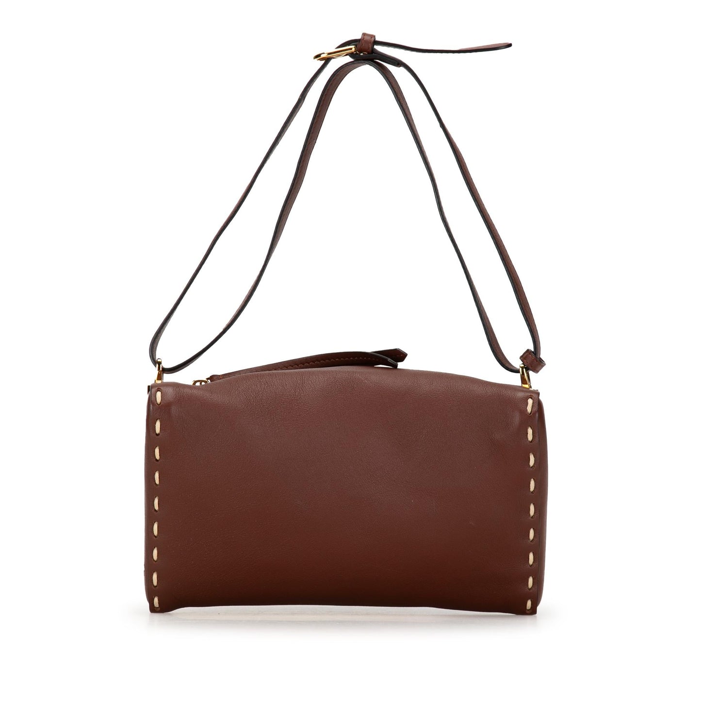 Fendi Calfskin Red Shoulder Bag