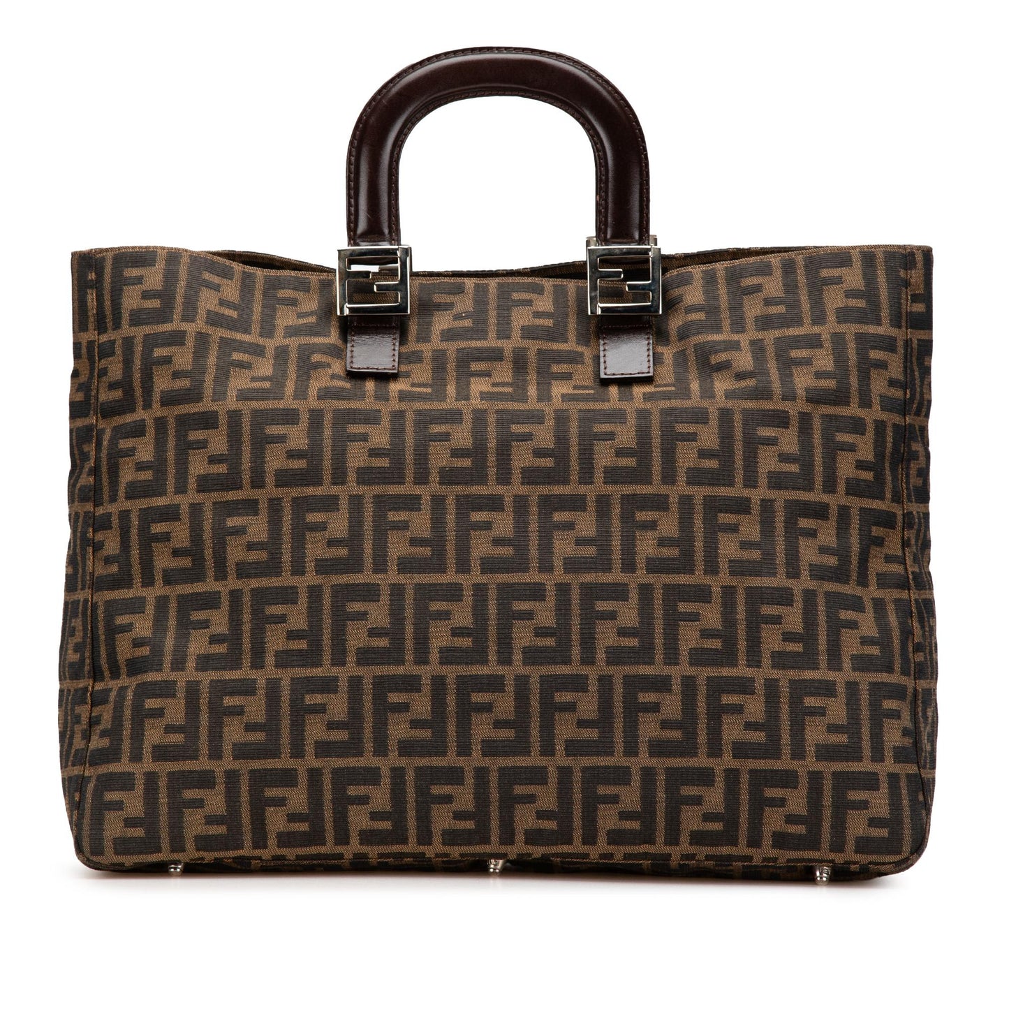 Fendi Tote Canvas Red Tote Bag Style 10