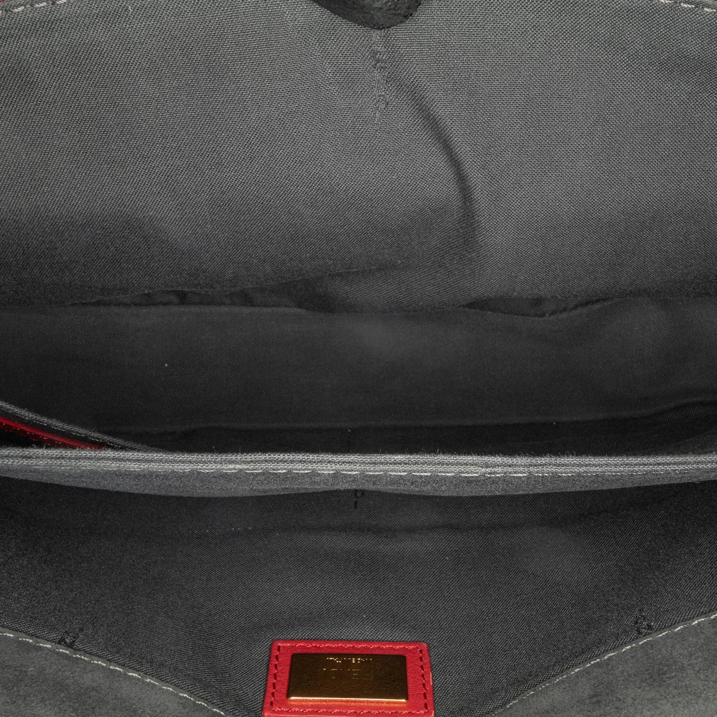 Fendi Baguette Leather Red Shoulder Bag Style 38