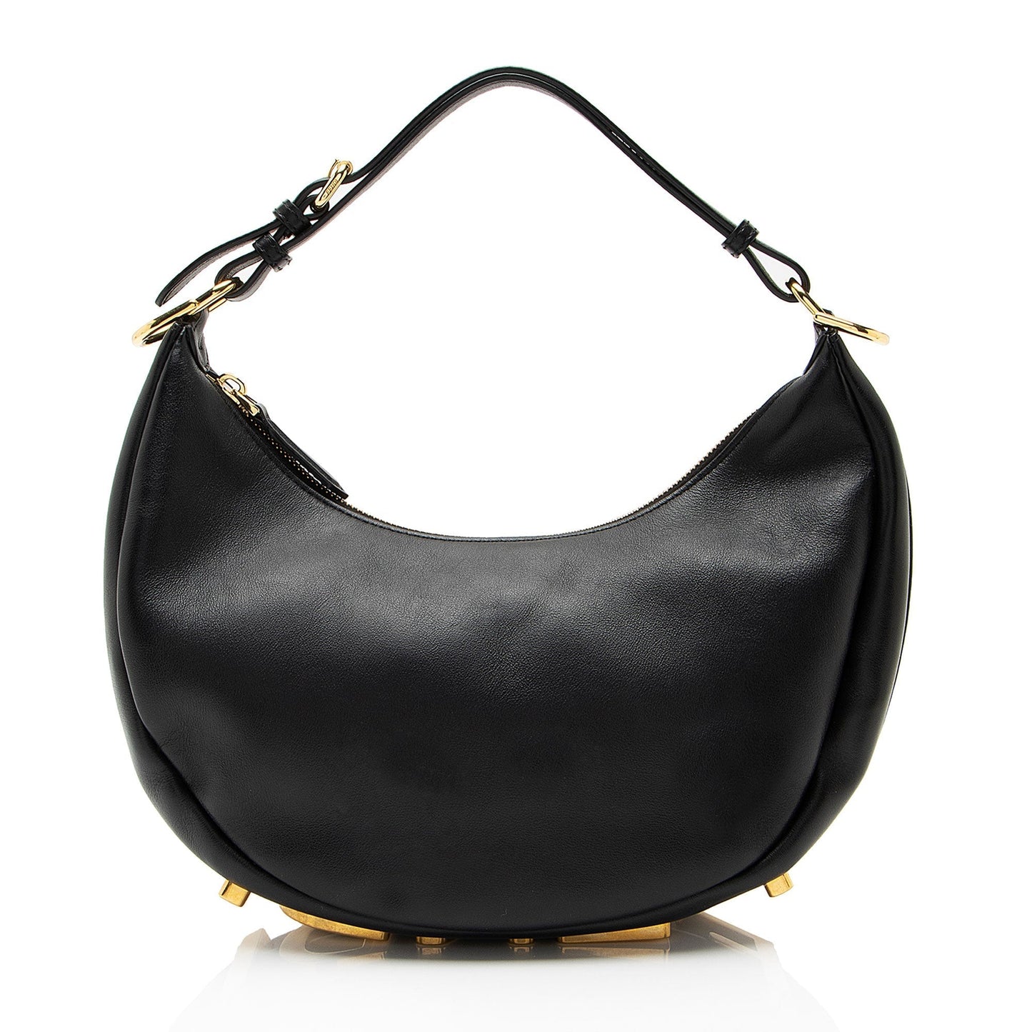 Fendi Leather Fendigraphy Small Hobo