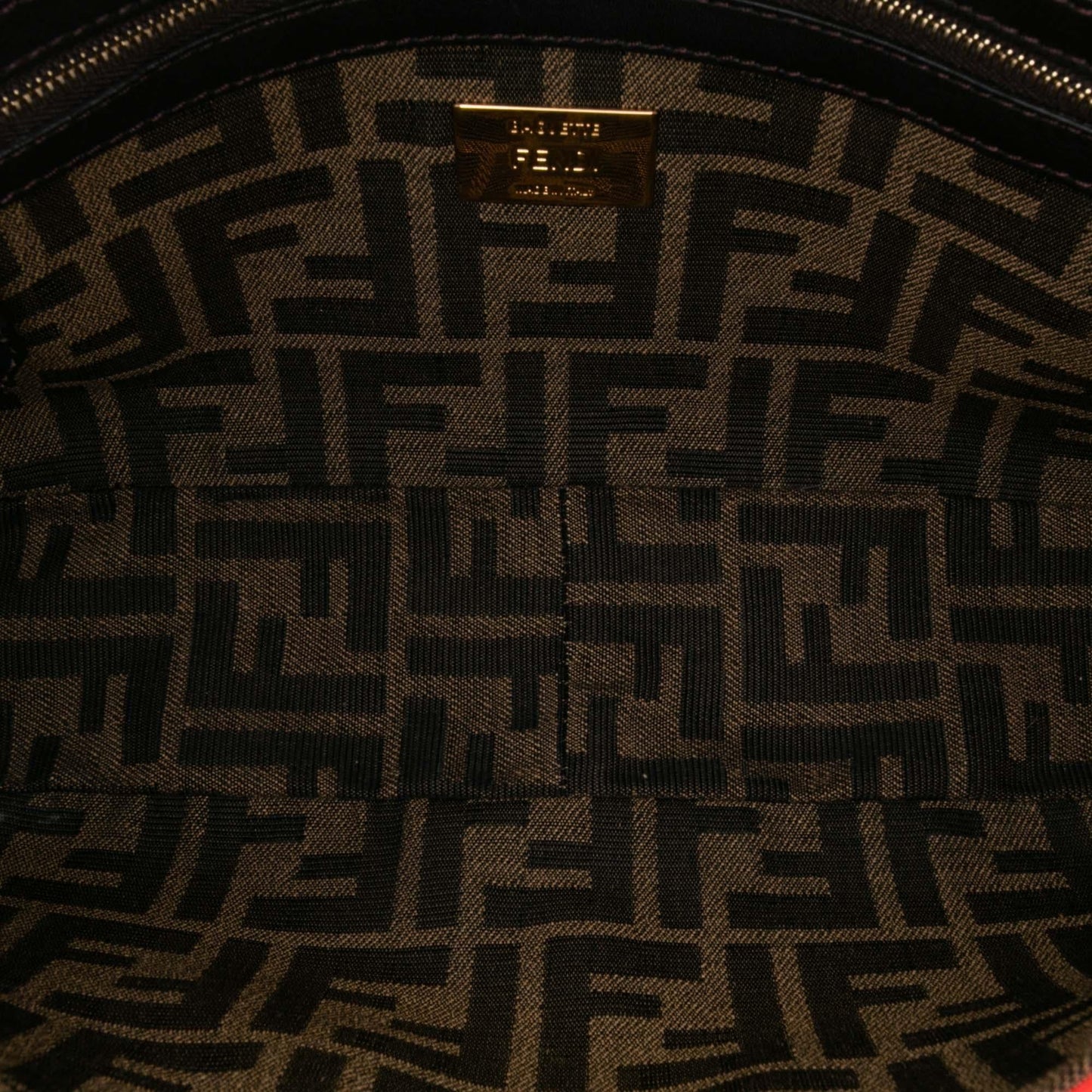Fendi Baguette Canvas Red Shoulder Bag Style 18