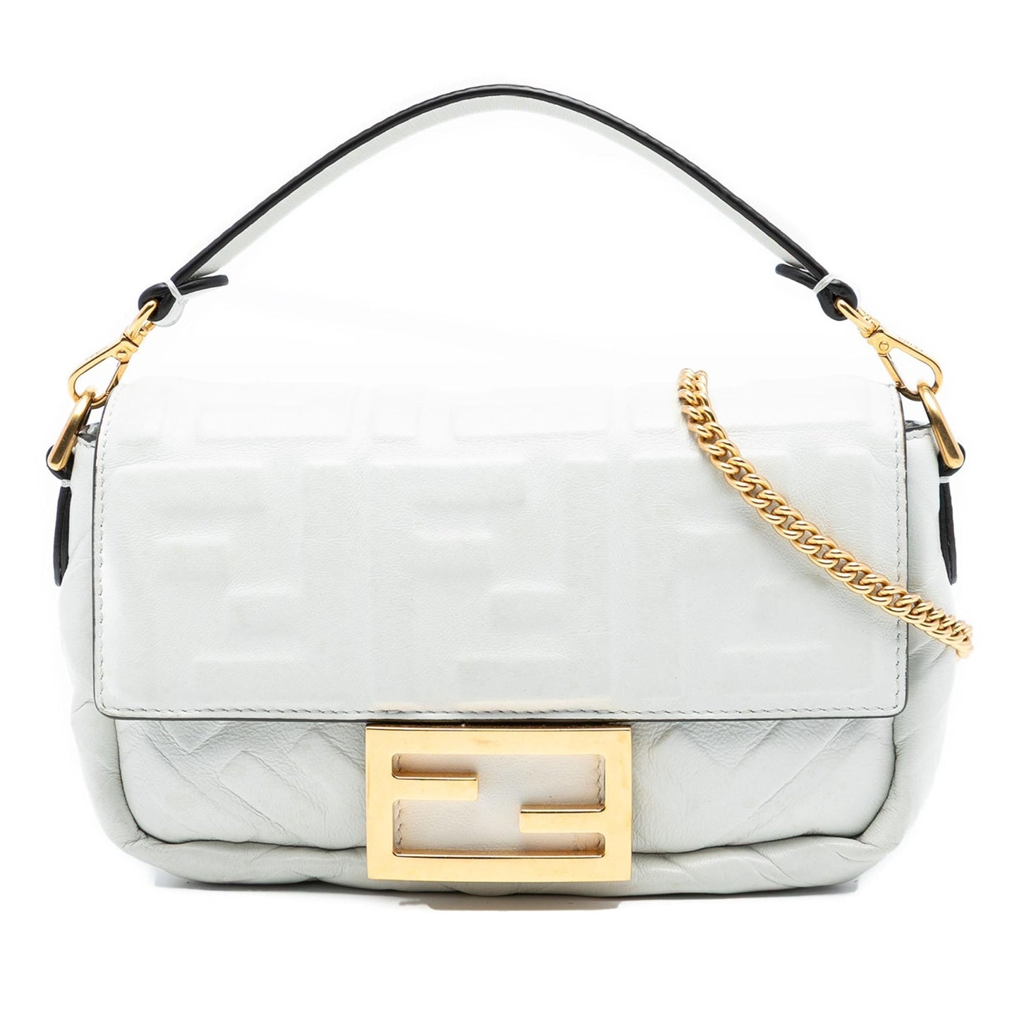 Fendi Baguette Leather Red Shoulder Bag Style 91