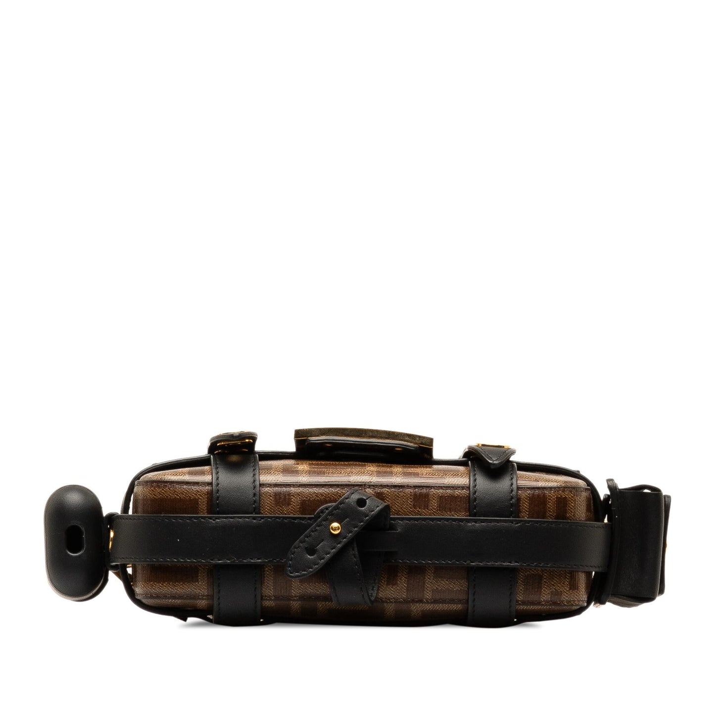 Fendi Mini Zucca Glazed Fabric Cage Baguette (SHG-jAfJja)