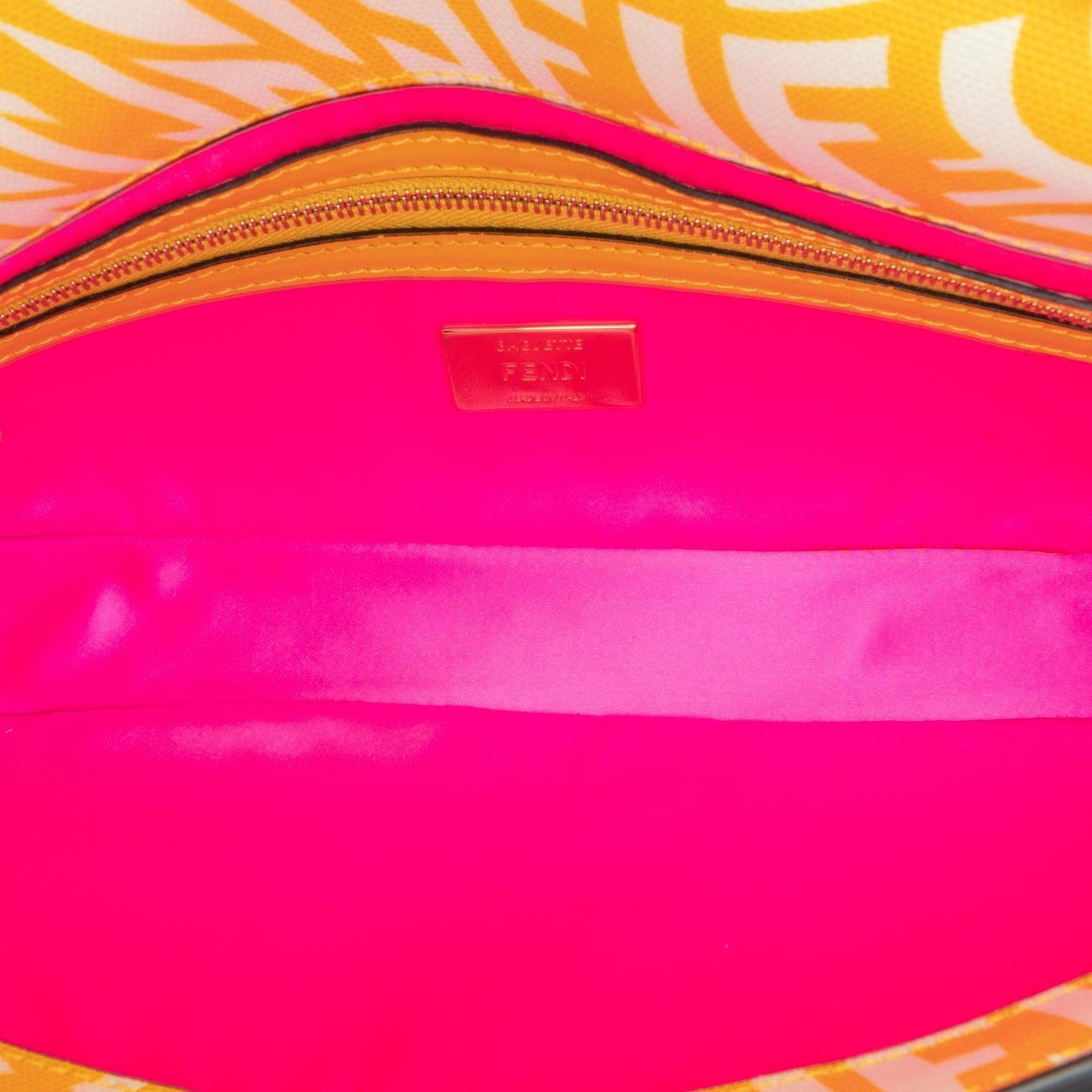 Fendi Baguette Canvas Red Shoulder Bag Style 7
