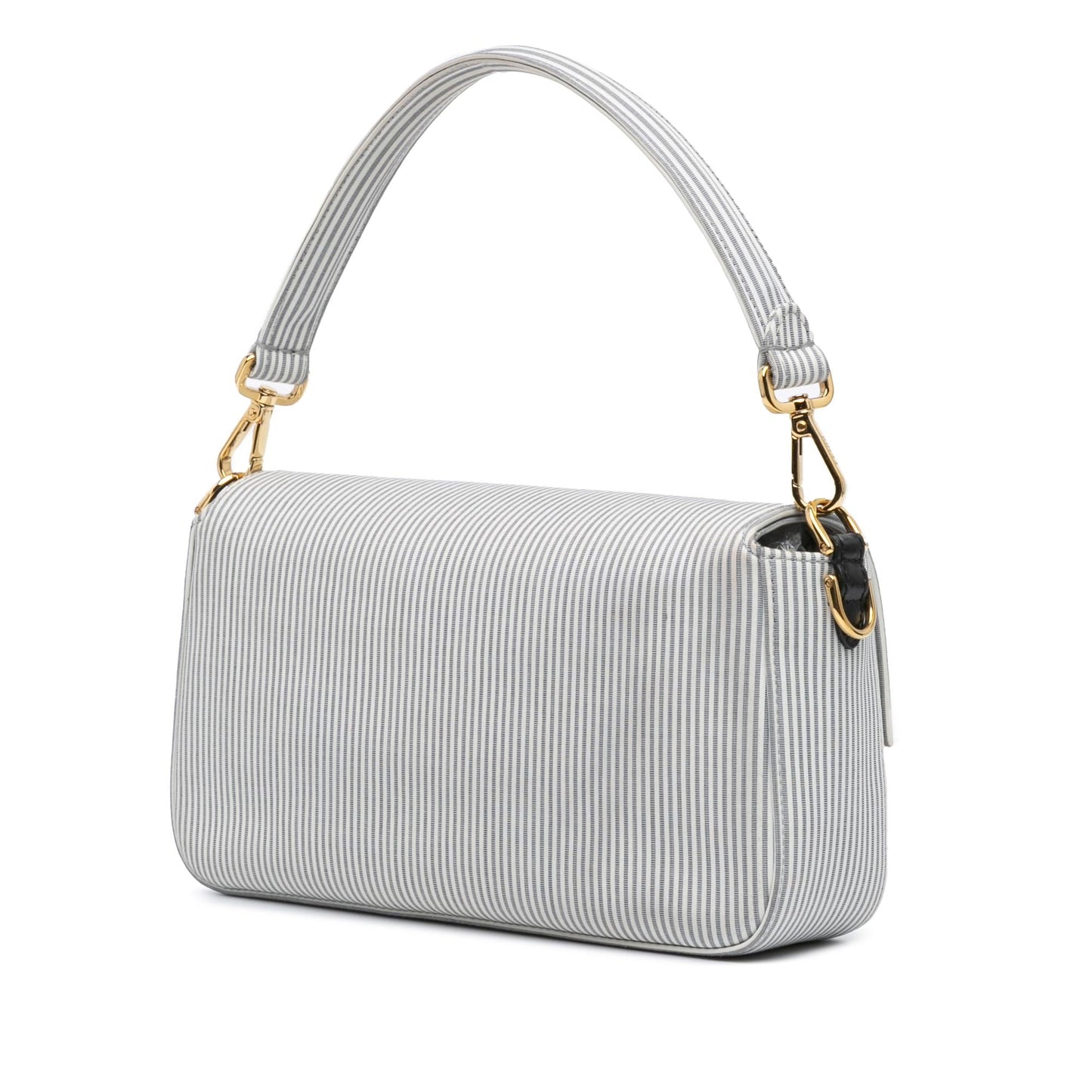 Fendi Embossed Vitello Logo Small Belt Bag