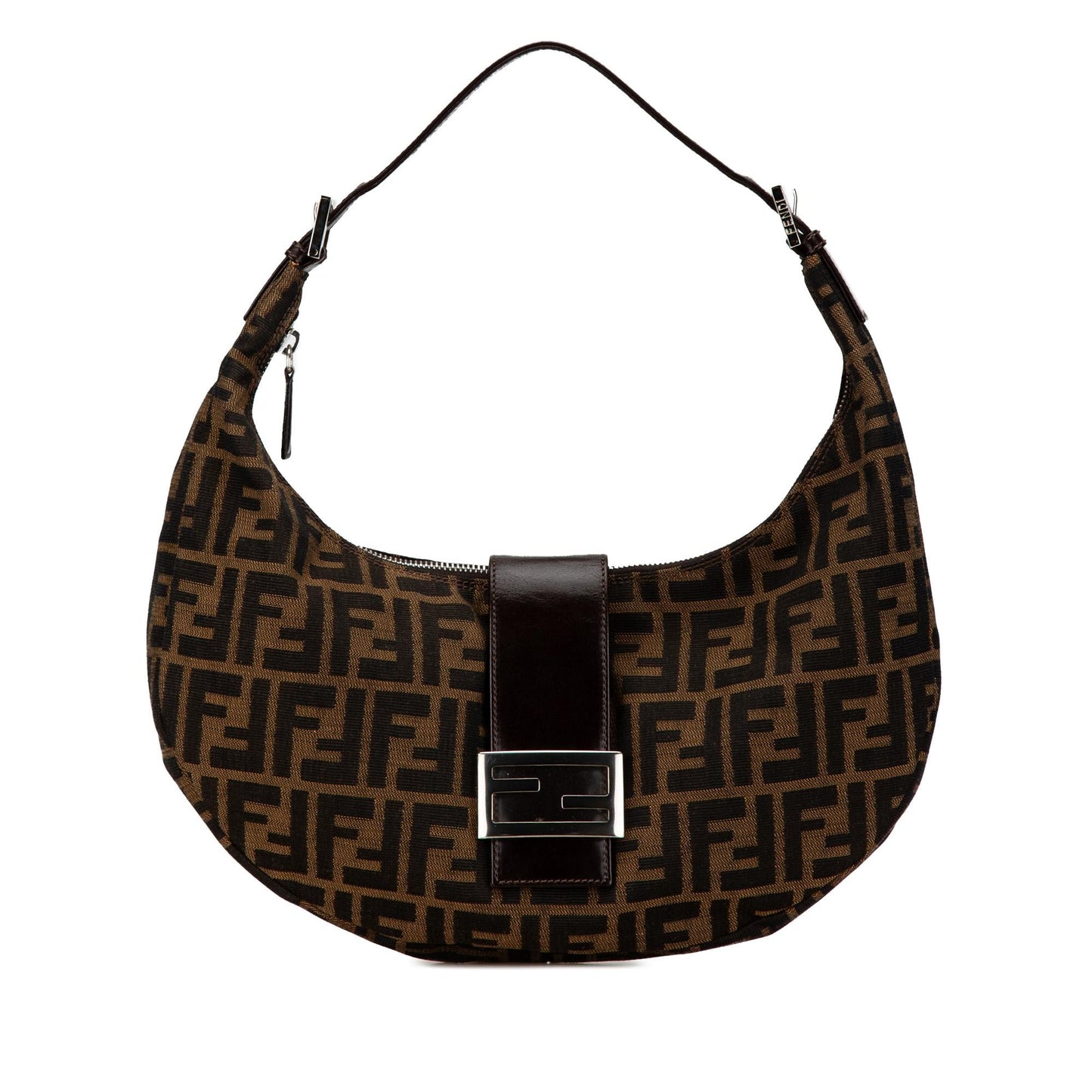 Fendi Zucca Canvas Croissant Hobo Shg-Prbqrm