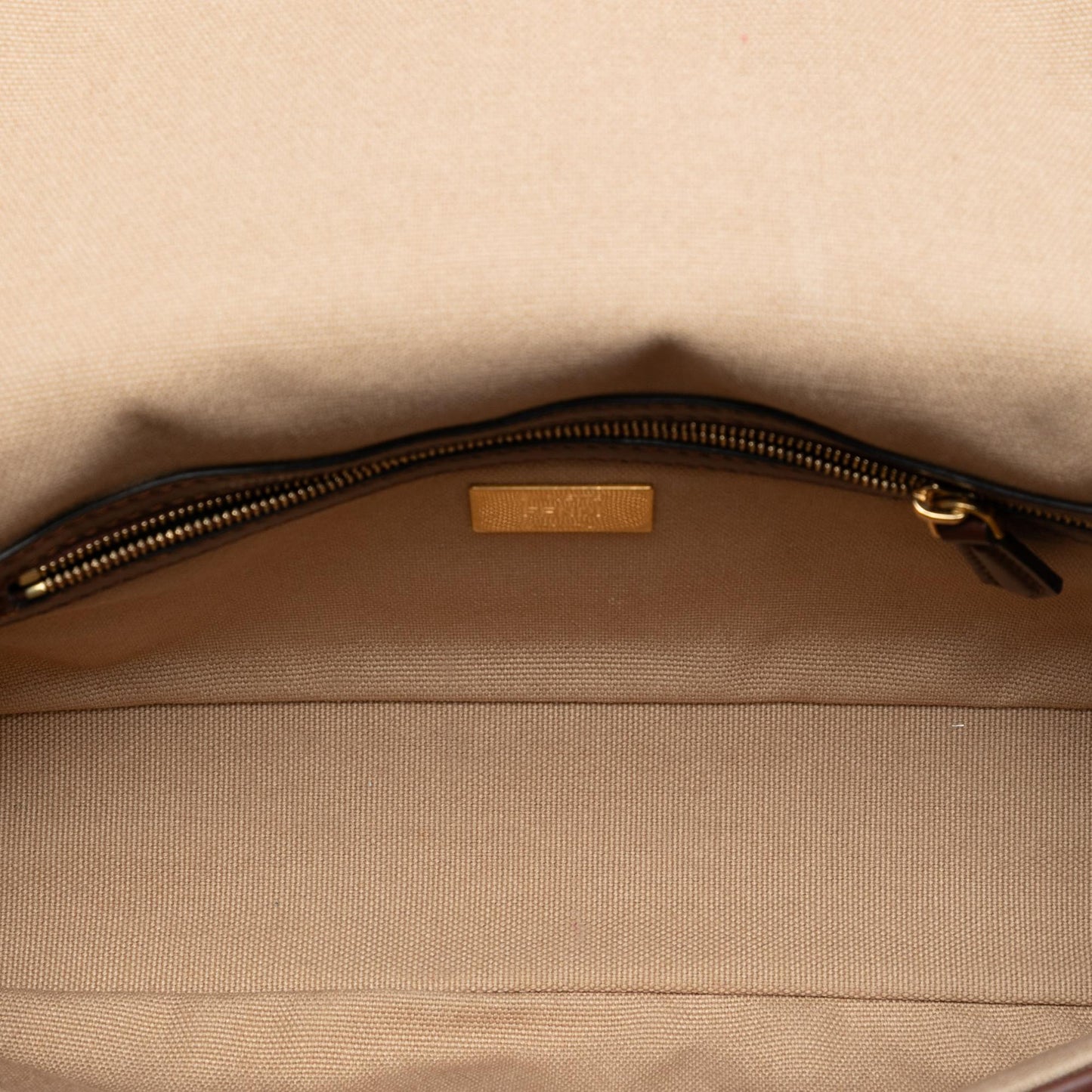 Fendi Baguette Canvas Red Shoulder Bag Style 49