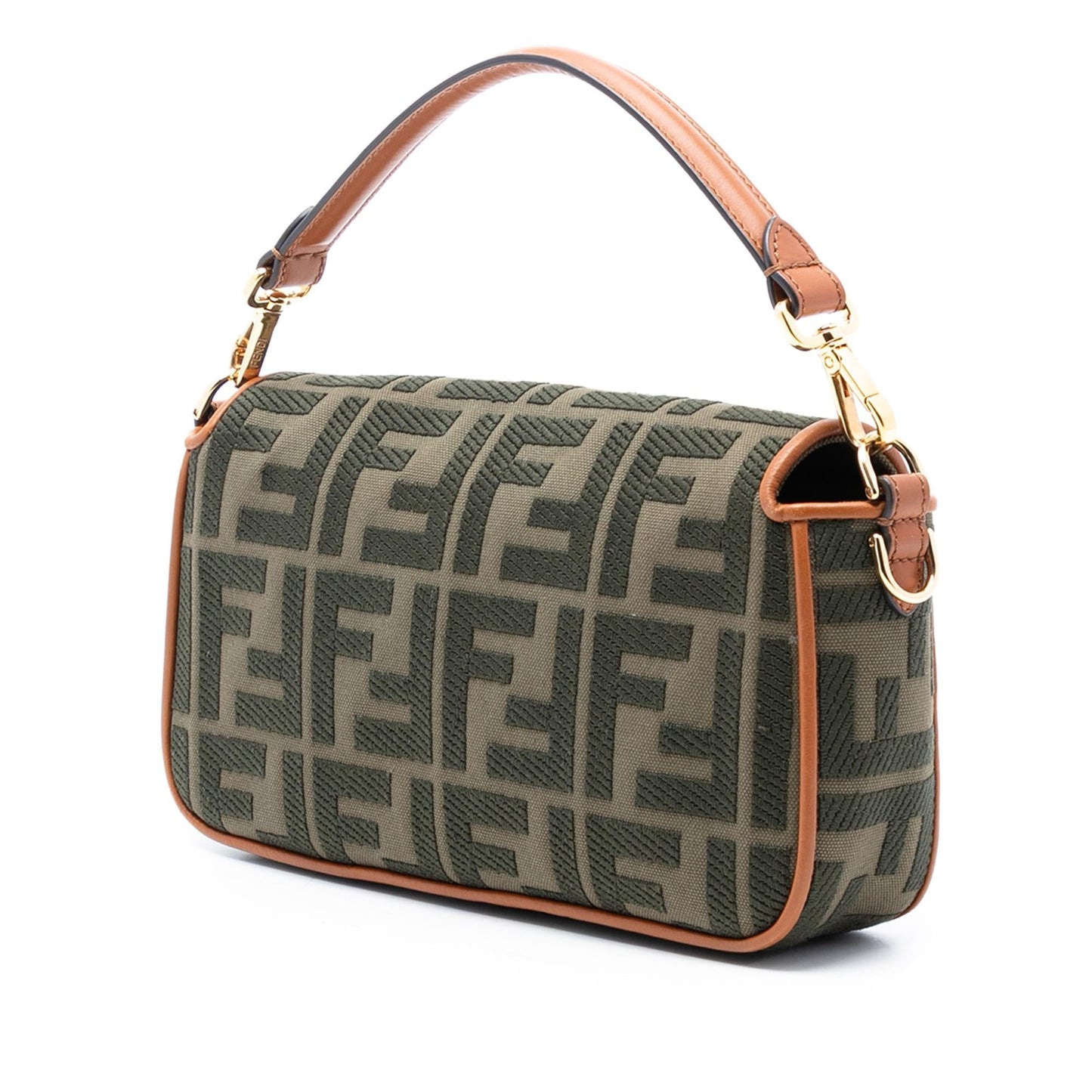 Fendi Baguette Canvas Red Shoulder Bag Style 51