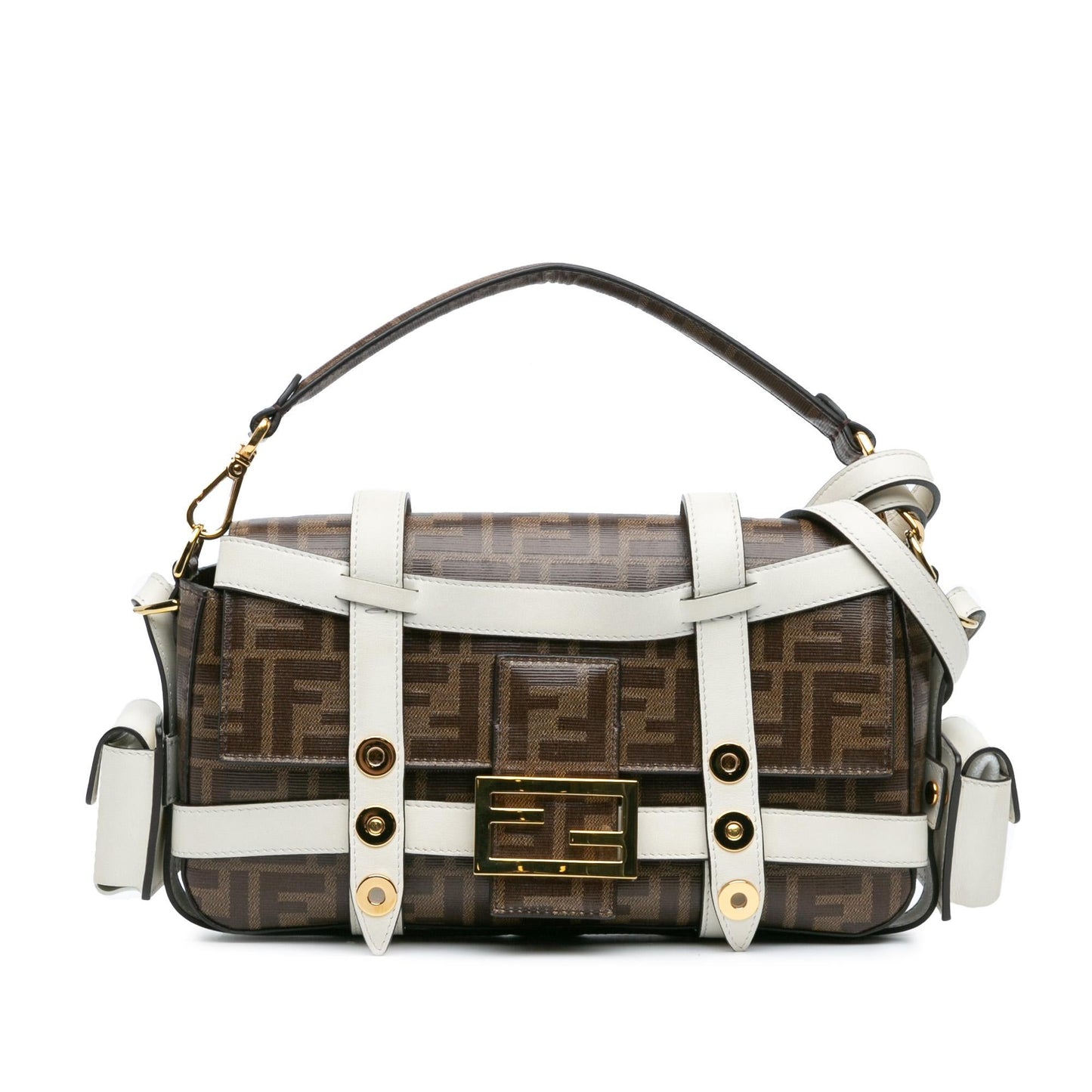 Fendi Baguette Zucca Red Shoulder Bag Style 16
