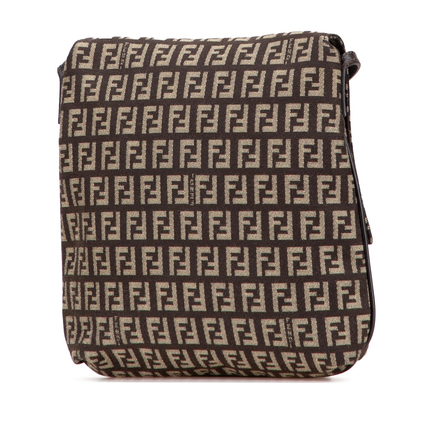 Fendi Zucca Canvas Studded Oyster Hobo
