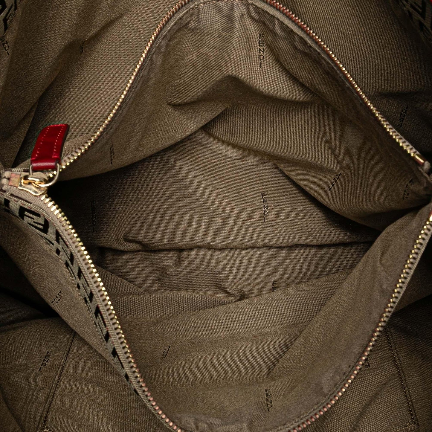 Fendi Tote Zucchino Red Tote Bag Style 69