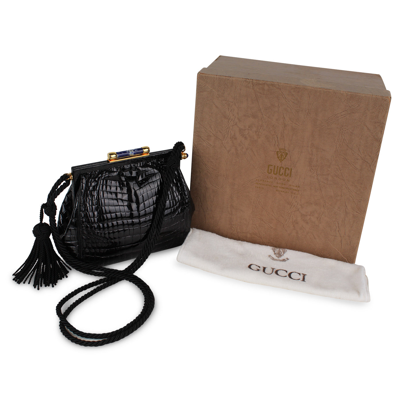 Vintage Croc Crossbody Bag